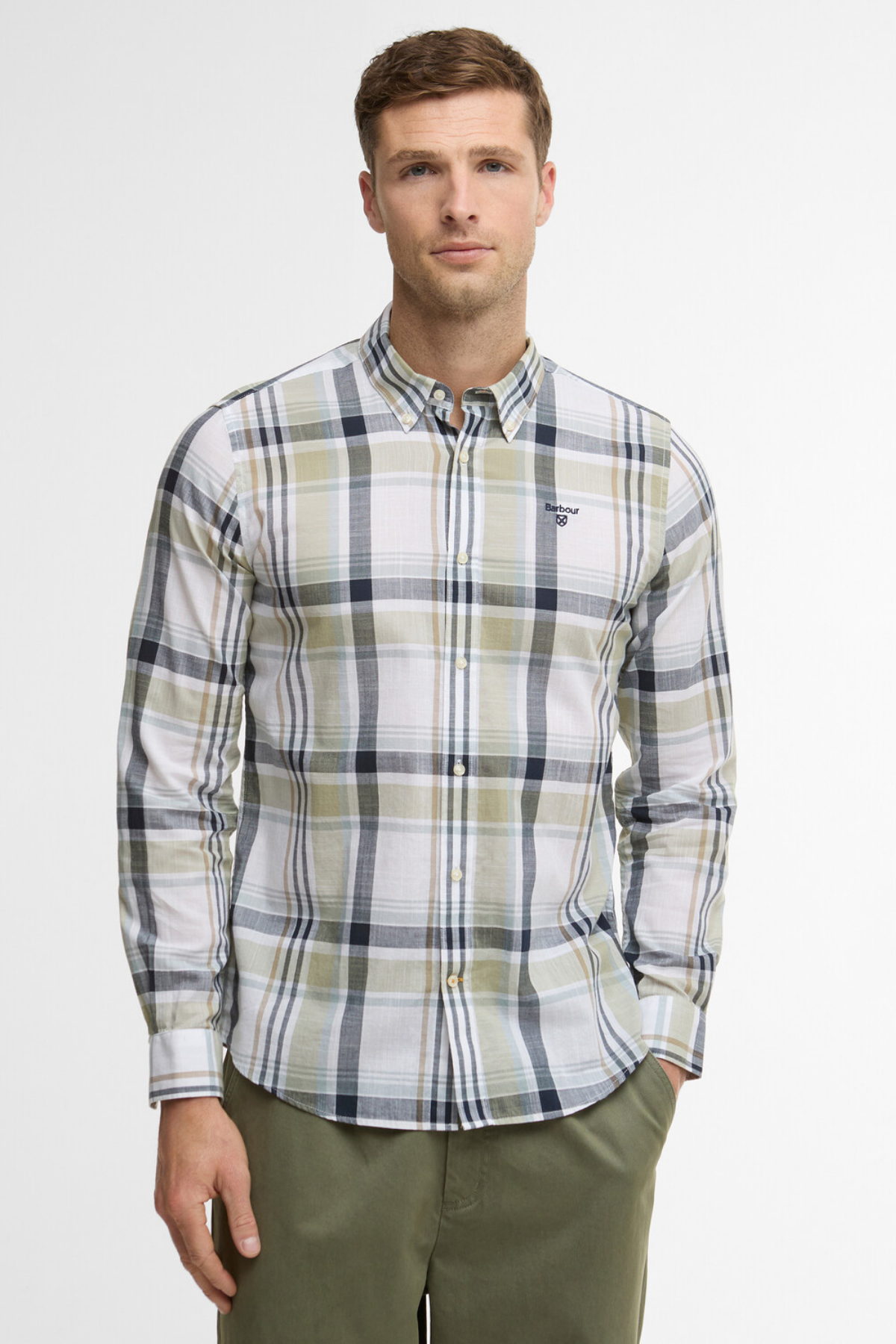 Barbour Kidd Tailored Gömlek GN34 Laurel Green