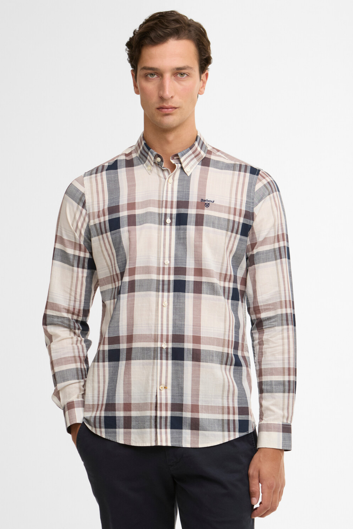 Barbour Kidd Tailored Gömlek WH32 Whisper White