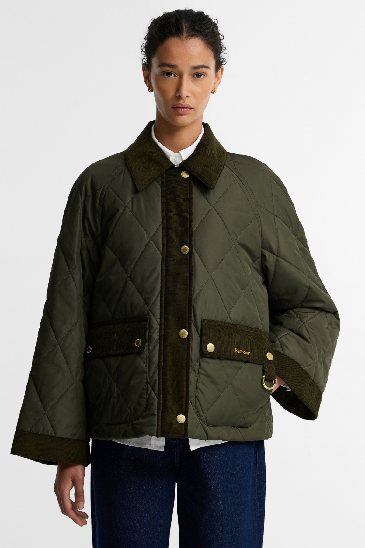 Barbour Kilnwick Kapitone Ceket OL71 Olive Shadow Classic