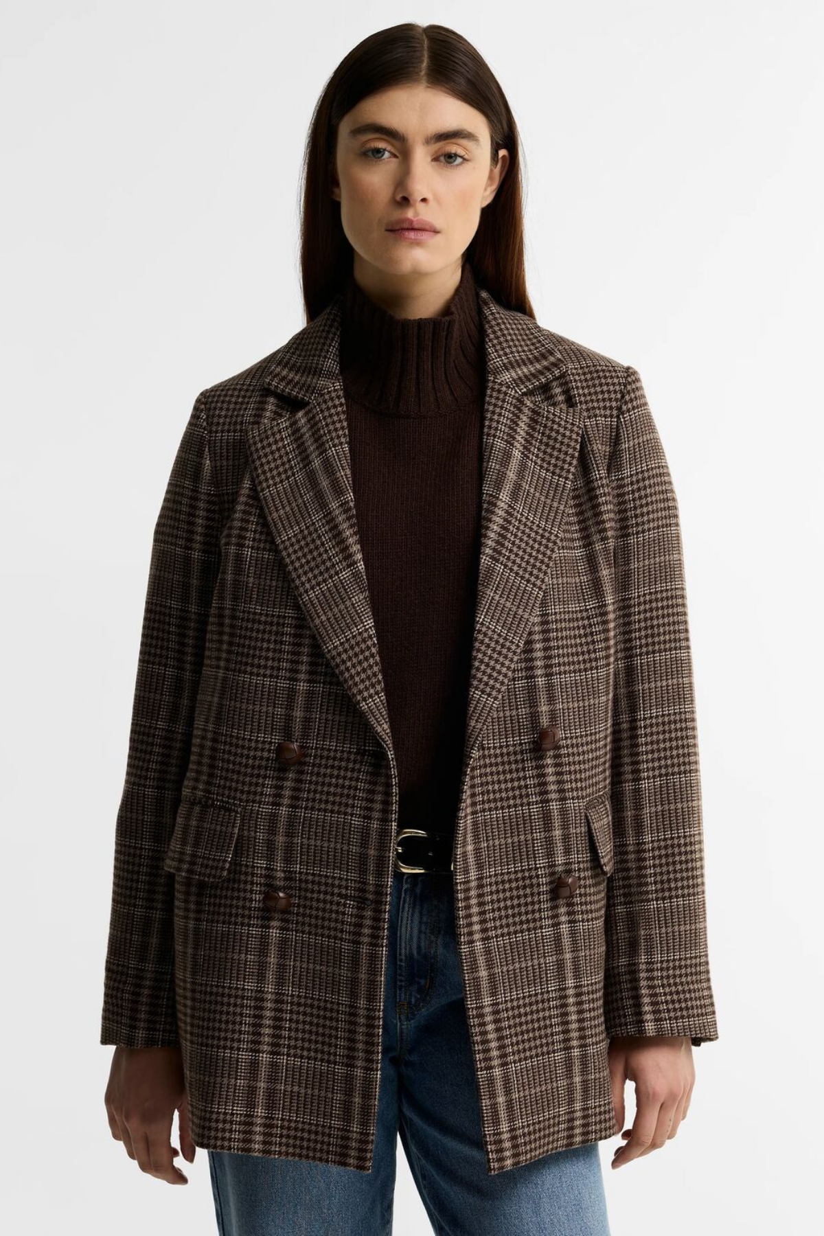 Barbour Kruvaze Tailored Ceket BR51 Price Of Wales Ganache