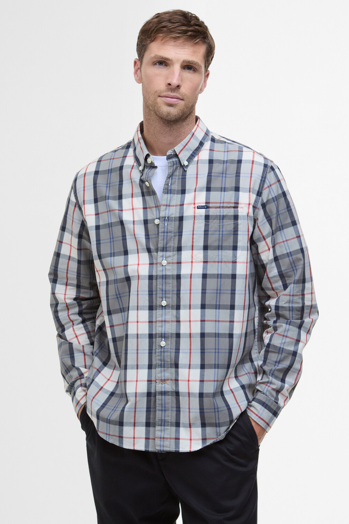 Barbour Laggon Tartan Slim Fit Gömlek TN40 Bleached Pine Tartan