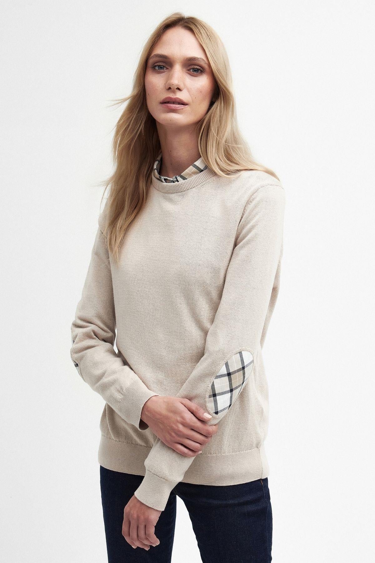 Barbour Lavender Crew Neck Kazak BE13 Sand