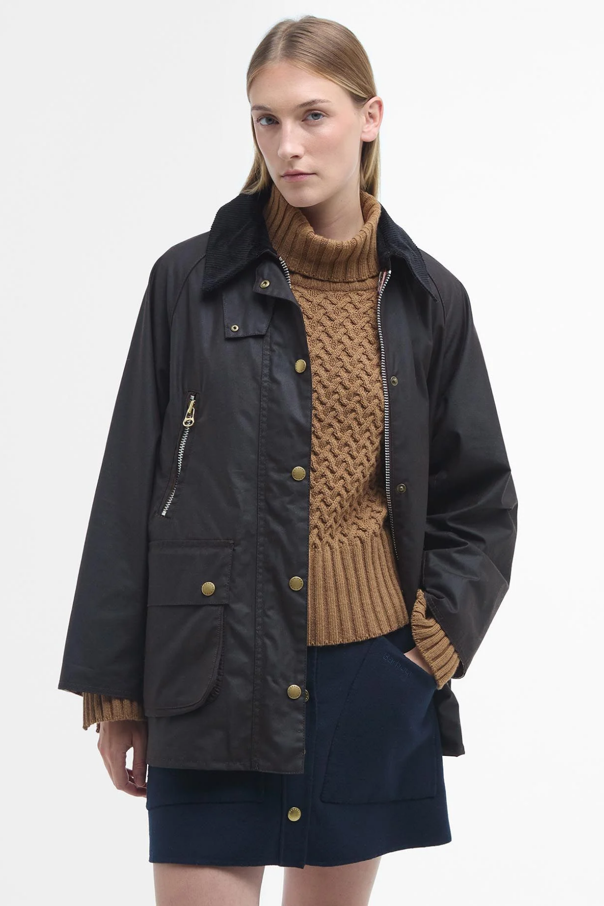 Barbour Lynne Yağlı Ceket RU91 Rustic