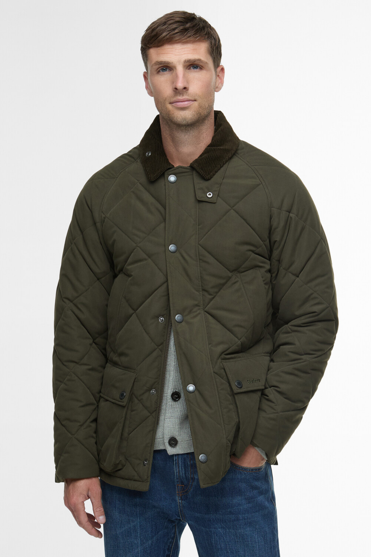 Barbour Modern Bedale Kapitone Ceket OL91 Olive