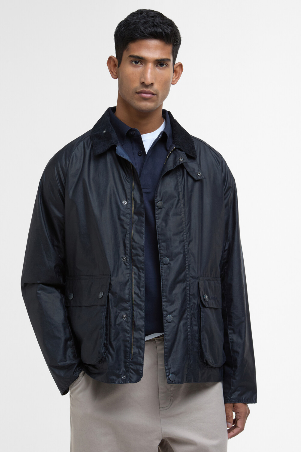 Barbour Modern Bedale Yağlı Ceket NY51 Royal Navy