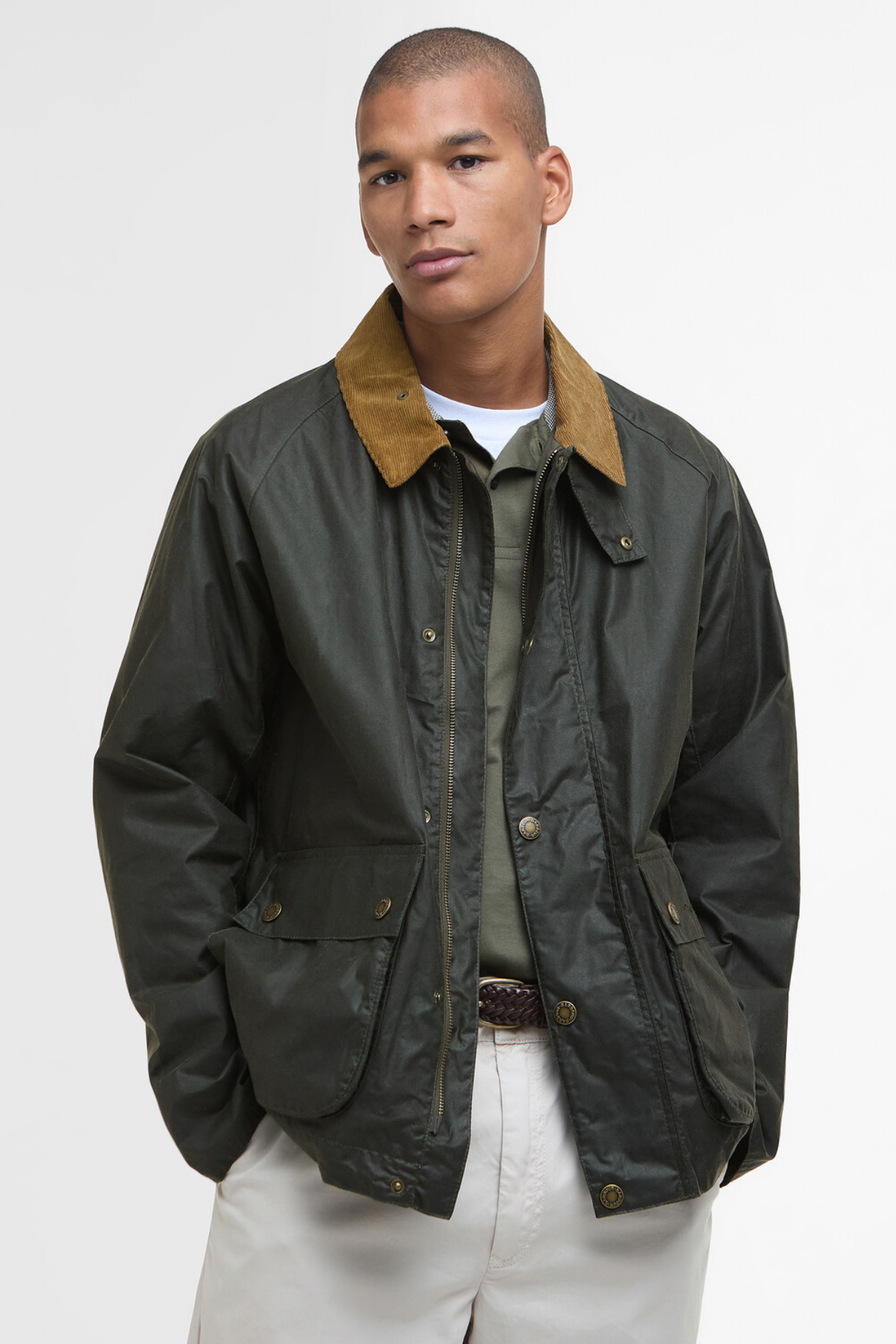 Barbour Modern Bedale Yağlı Ceket OL51 Archive Olive