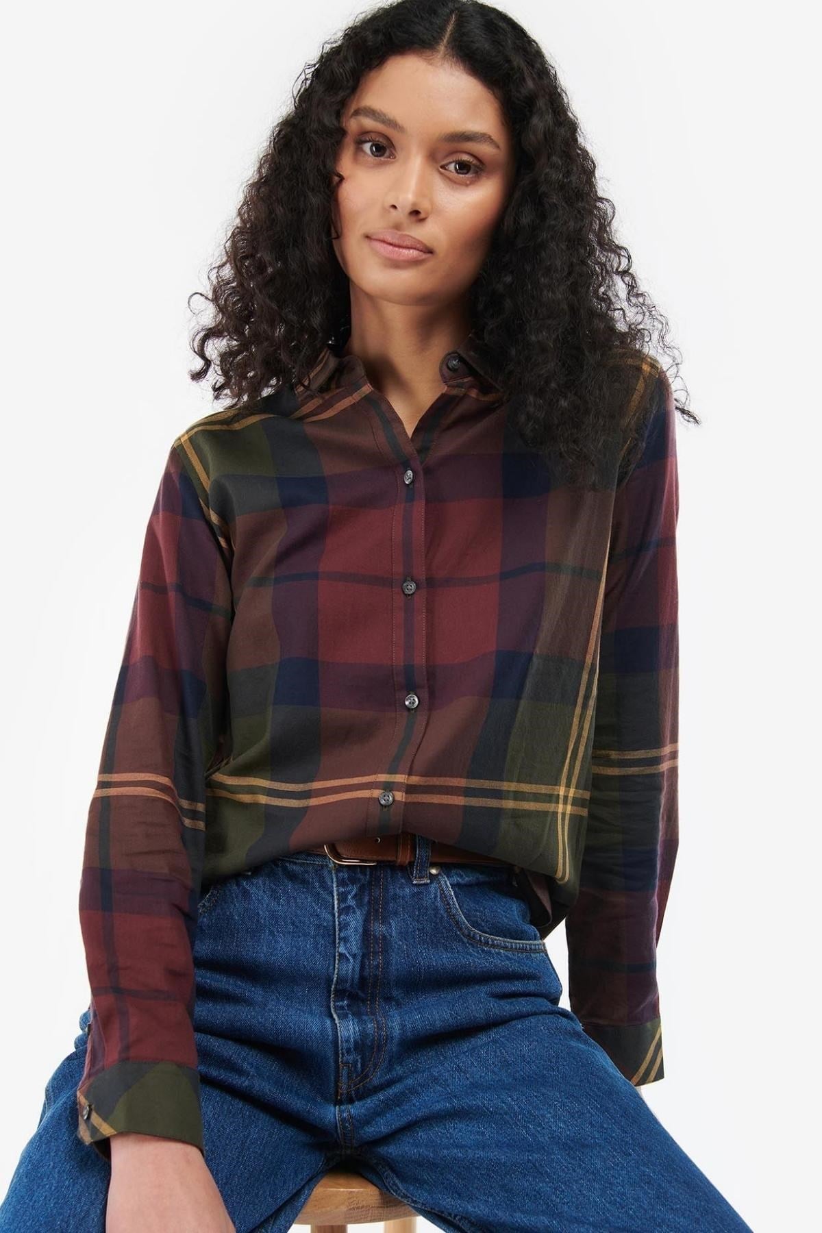 Barbour Moorland Gömlek BR73 Windsor/Olive