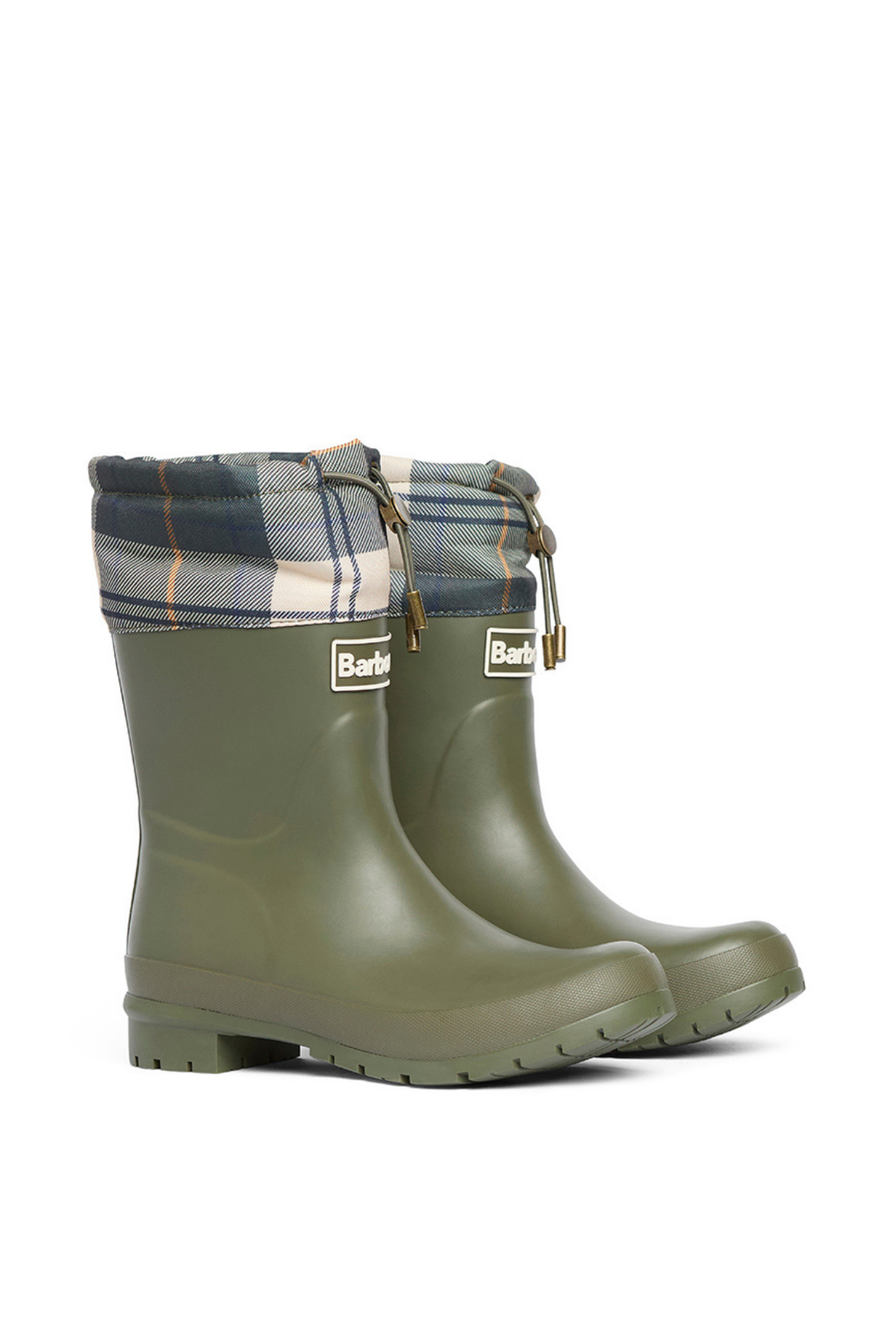 Barbour Mowbray Mid Welly Çizme OL52 Olive/Ancient Tartan