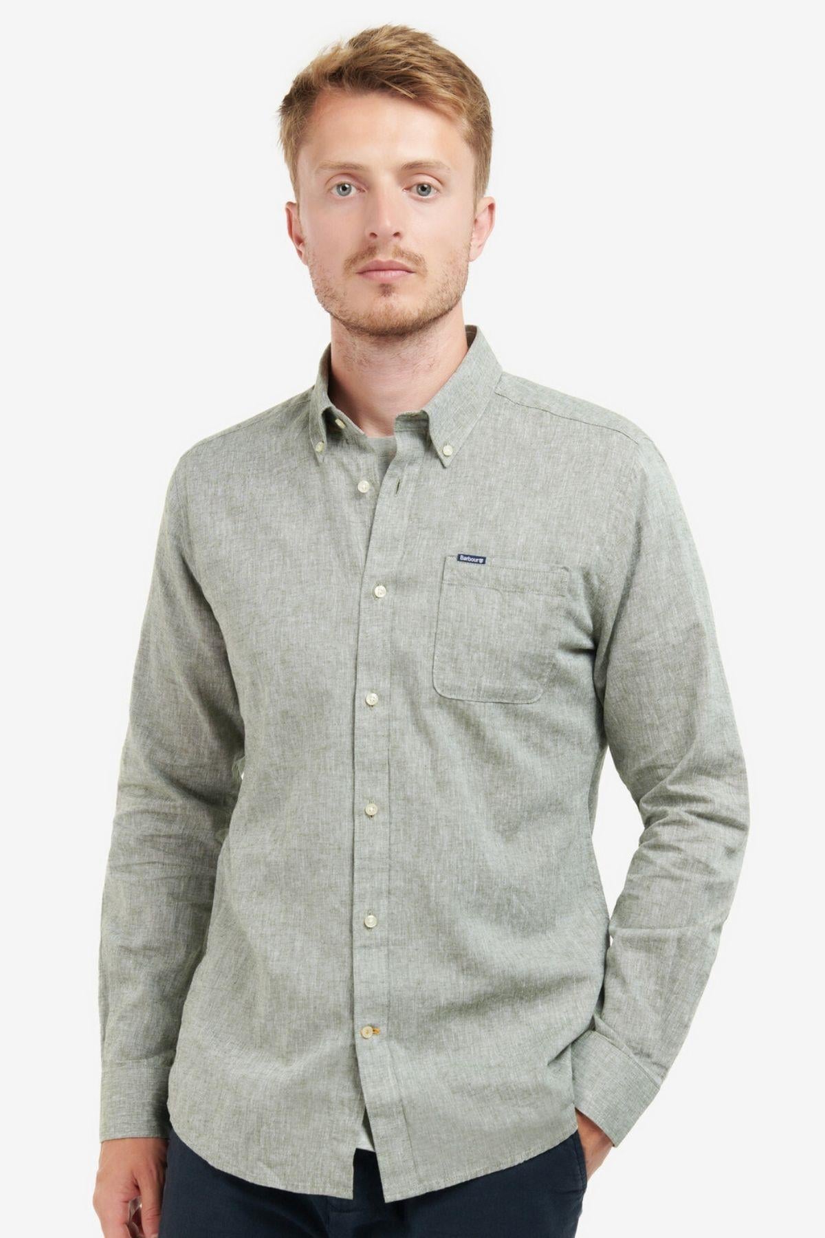 Barbour Nelson Gömlek OL31 Bleached Olive