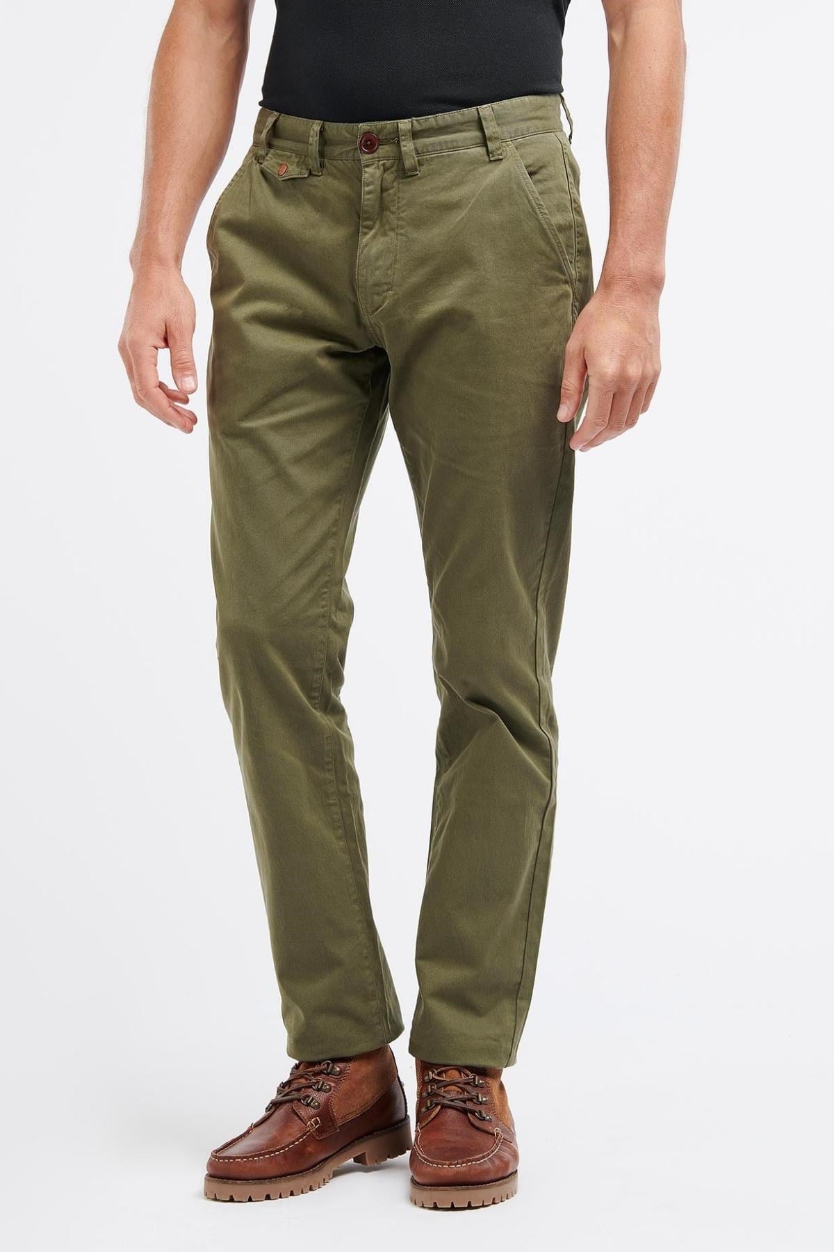 Barbour Neuston Twill Pantolon Ivy Green