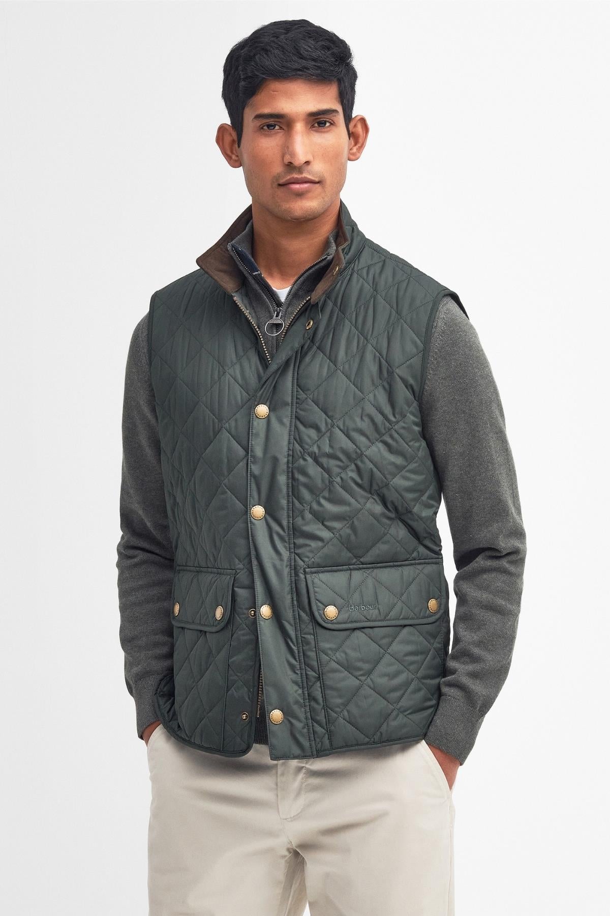 Barbour New Lowerdale Kapitone Yelek GN71 Sage