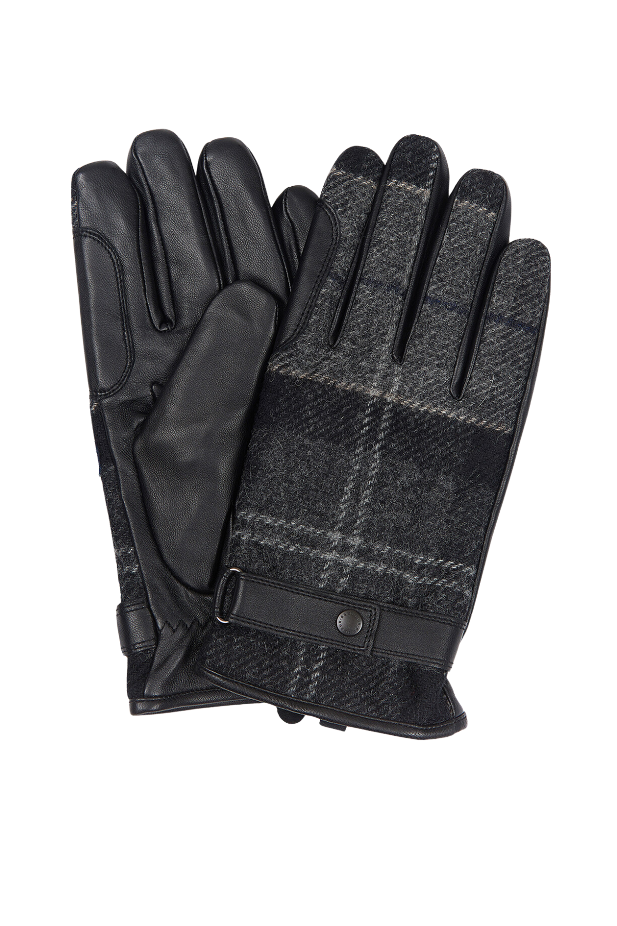 Barbour Newbrough Tartan Eldiven BK11 Black-Grey