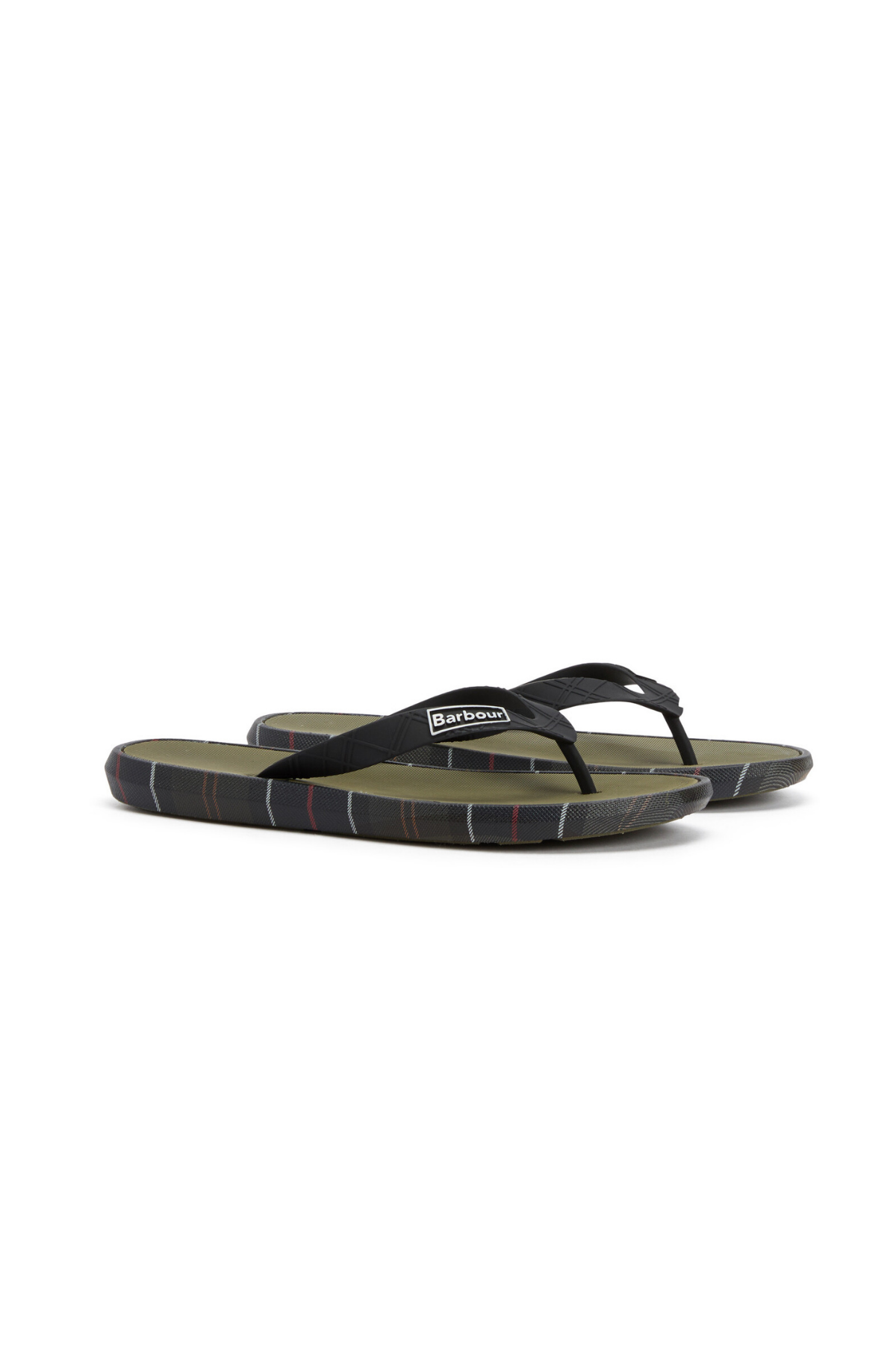 Barbour Oakdale Sandalet OL91 Olive/Classic Tartan