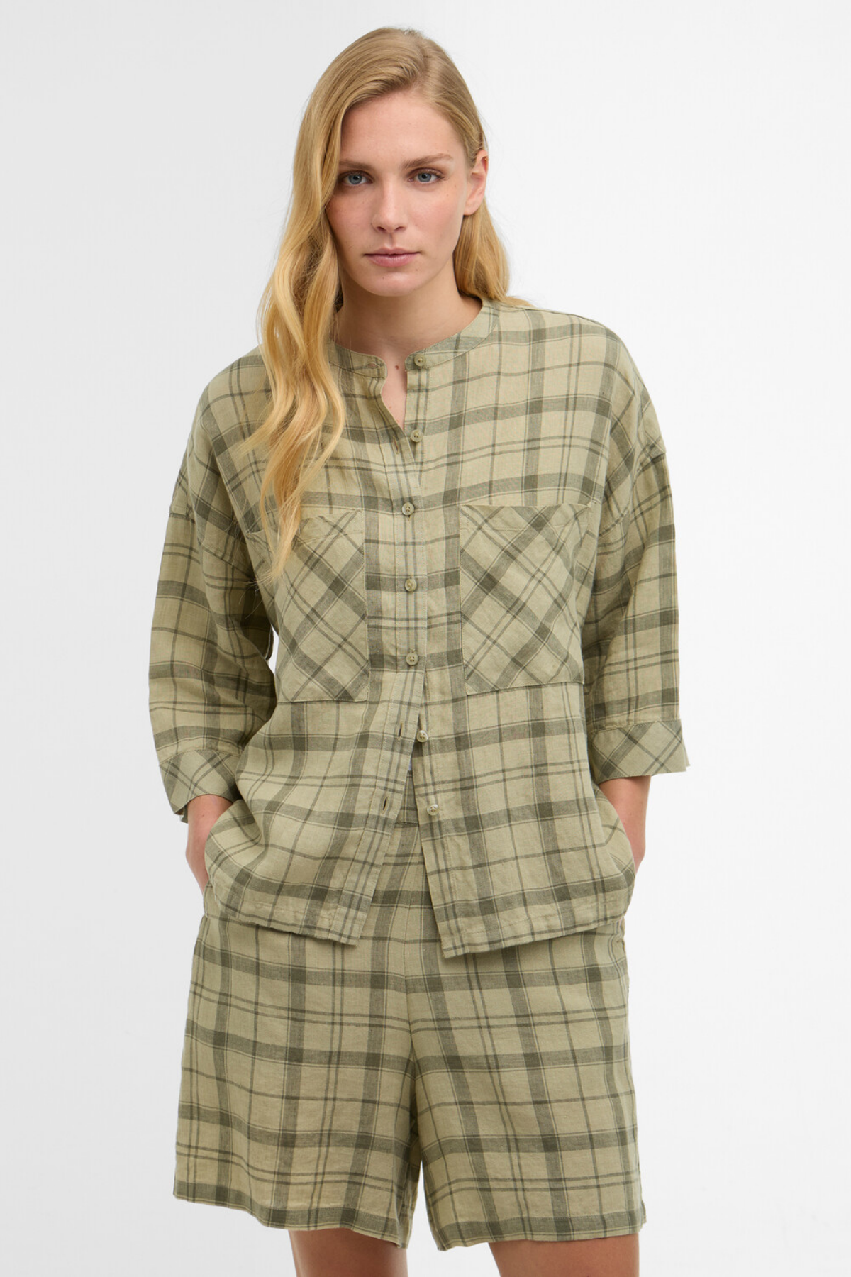 Barbour Orla Gömlek SG14 Sage Green Tartan