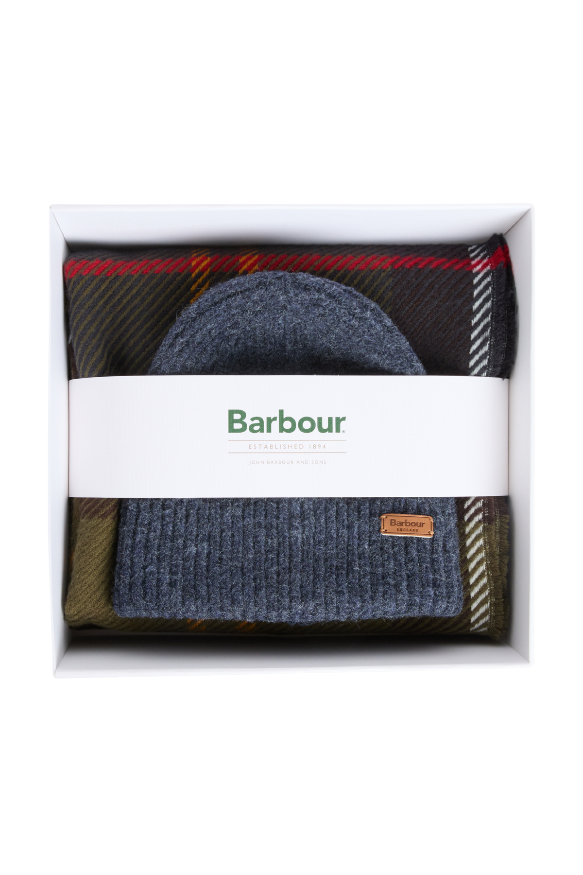 Barbour Pendle Bere & Blair Atkı Hediye Seti TN11 Classic Tartan