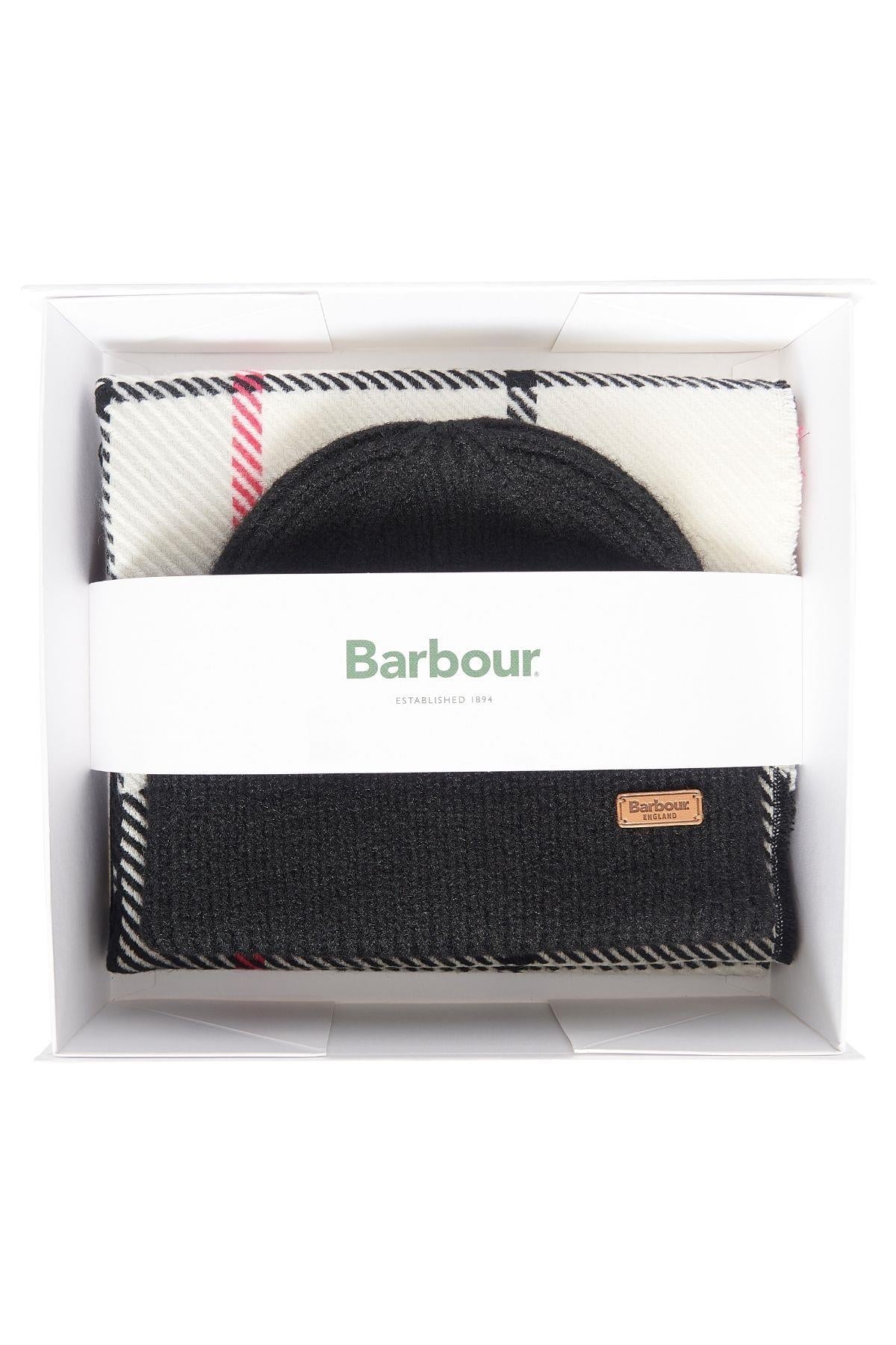 Barbour Pendle Bere & Blair Atkı Hediye Seti GY51 Hot Pink Monochrome