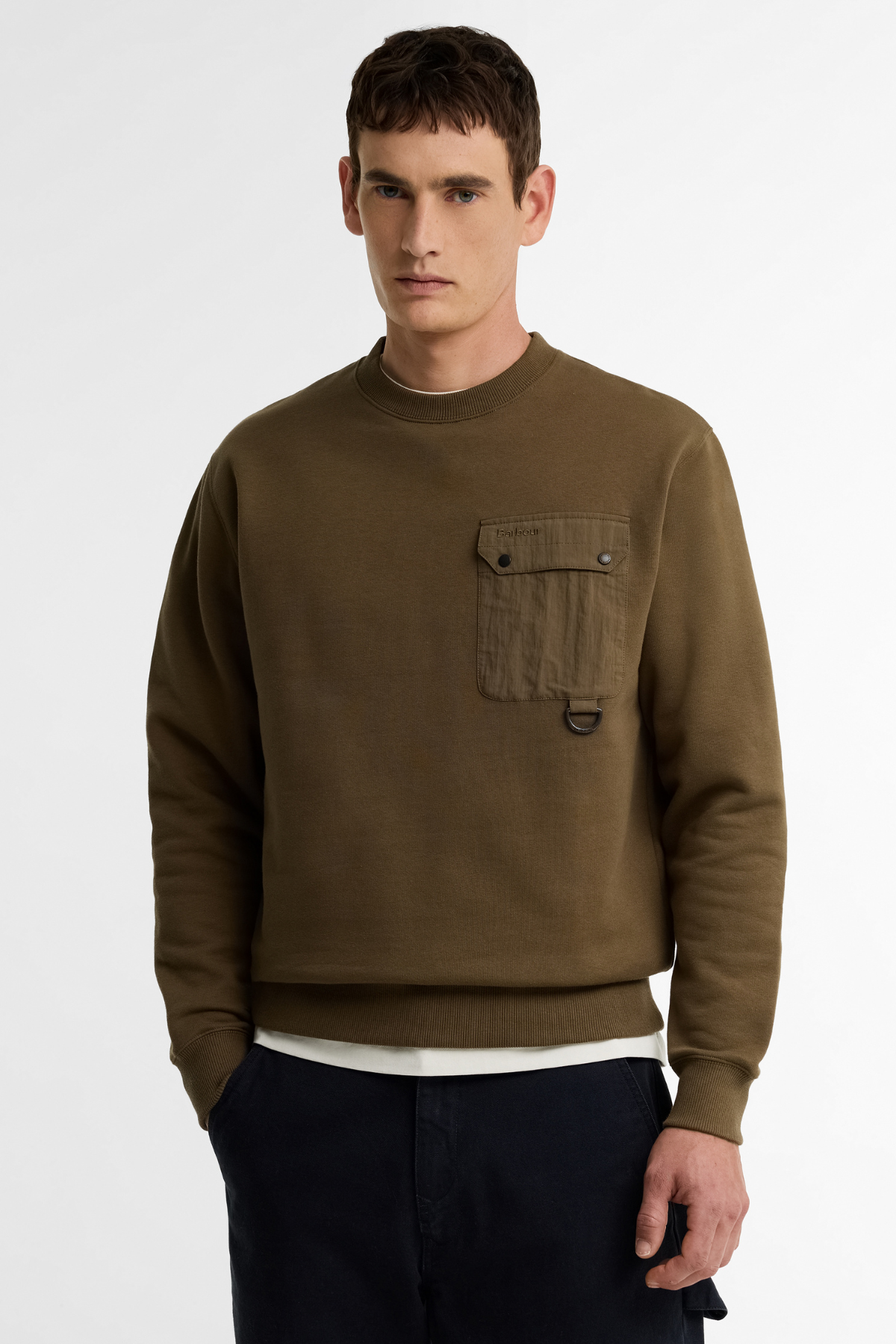 Barbour Pitt Sweatshirt OL78 Beech