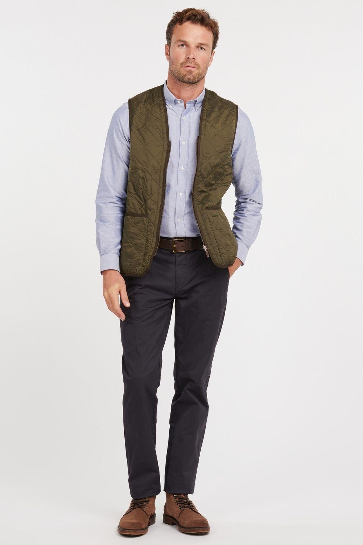 Barbour Polarquilt İçlik - Bedale, Beadnell, Beaufort, Ashby ve Bristol ceketler ile uyumludur OL91 Olive