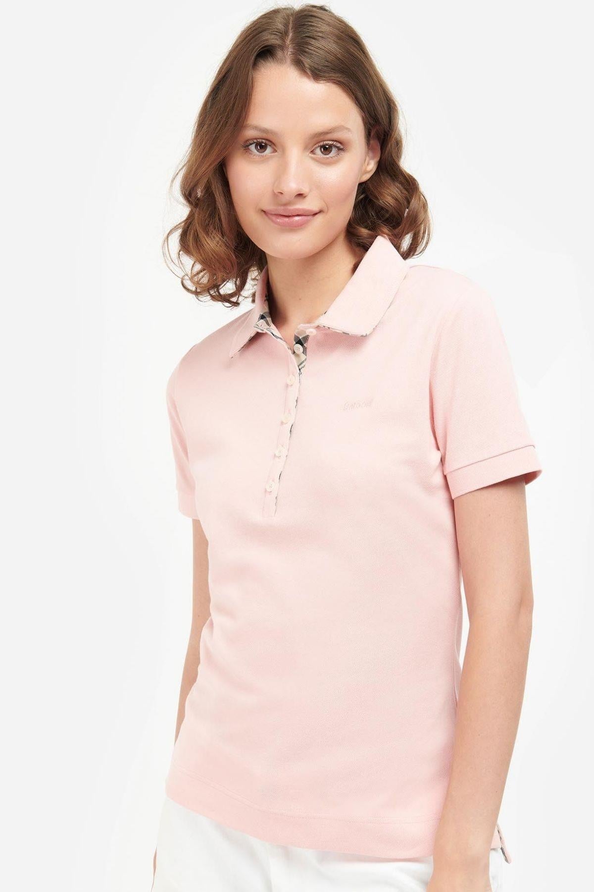Barbour Portsdown Top Polo Yaka PI35 Pink
