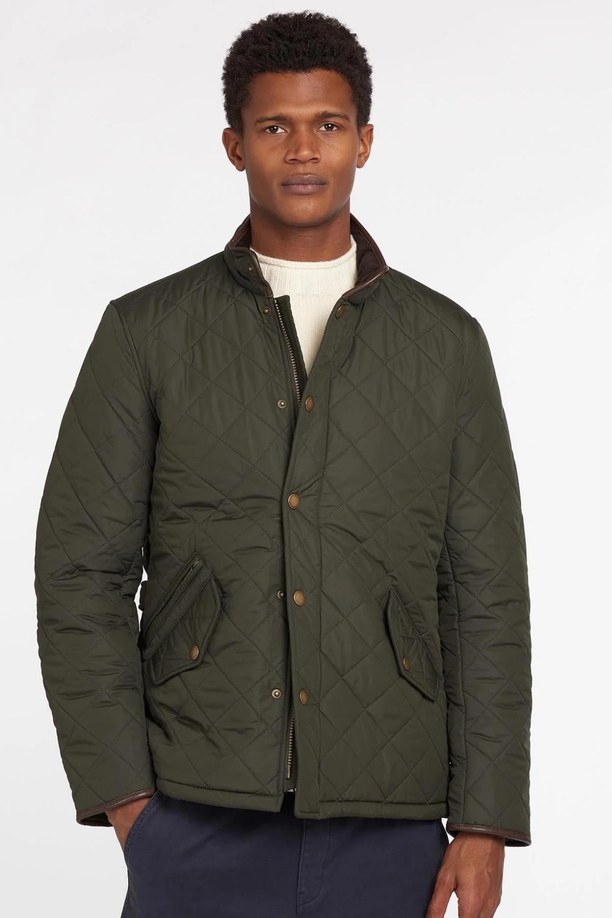 Barbour Powell Polar Kapitone Ceket GN72 Sage