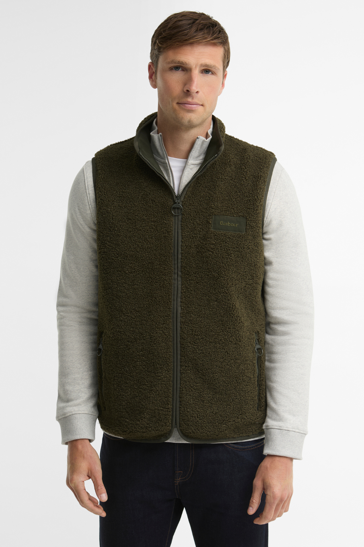 Barbour Reversible Polar Yelek SG71 Sage