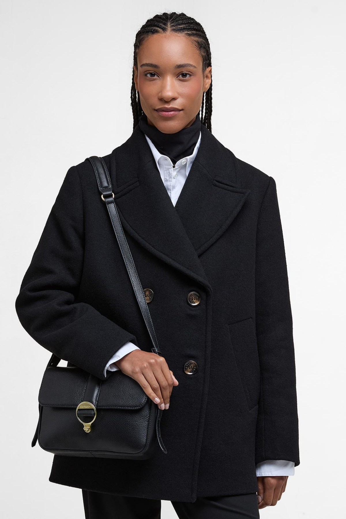 Barbour Rosa Deri Çapraz Çanta BK11 Black