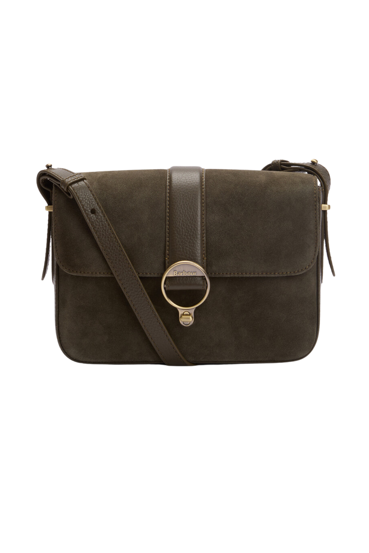 Barbour Rosa Suede & Leather Çapraz Çanta OL71 Olive
