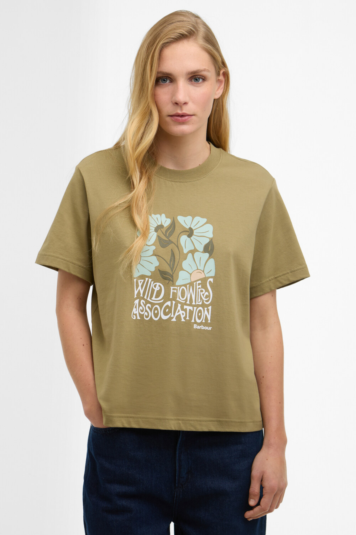 Barbour Selena T-Shirt OL11 Bleached Olive