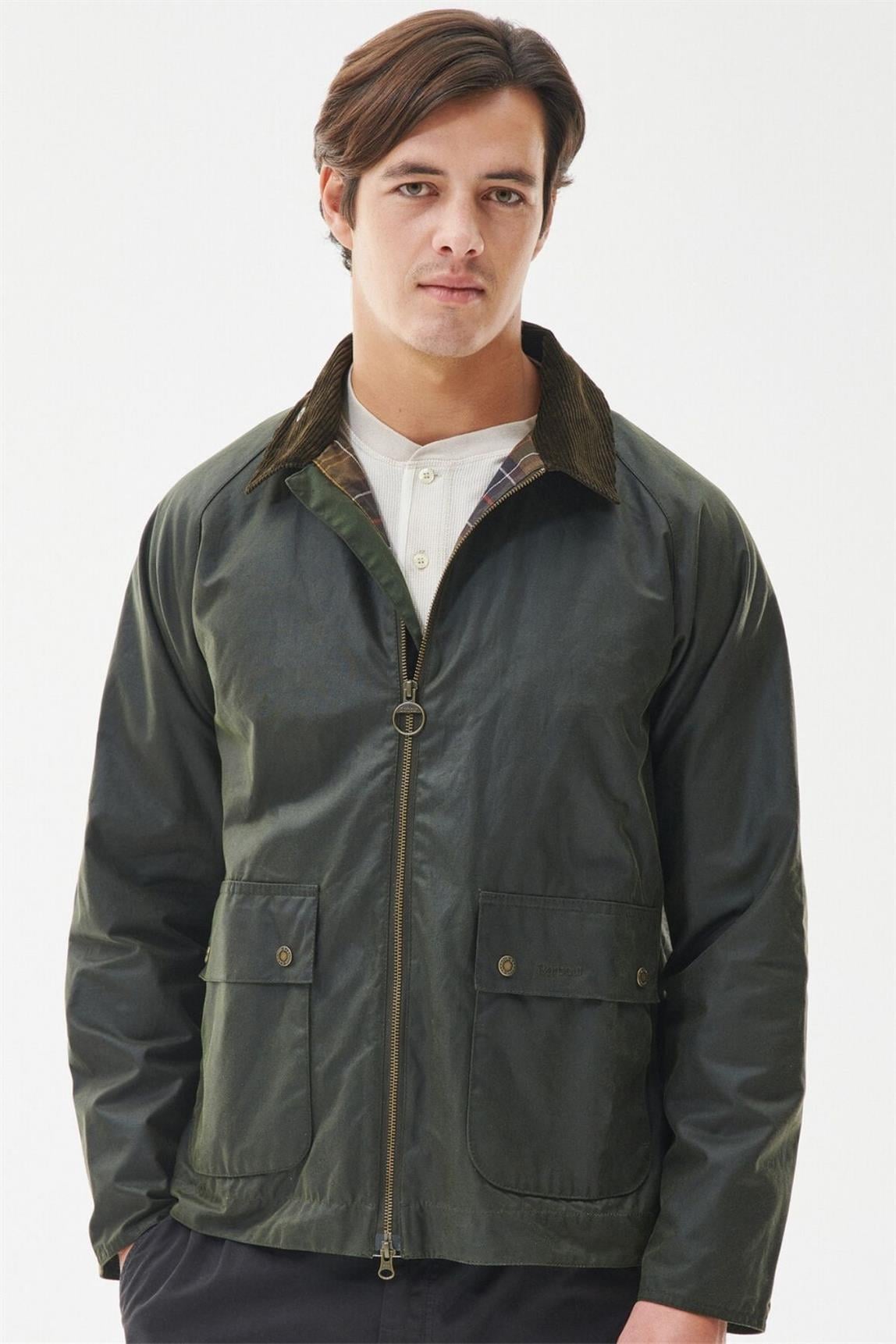 Barbour Short Bedale Yağlı Ceket OL52 Fern