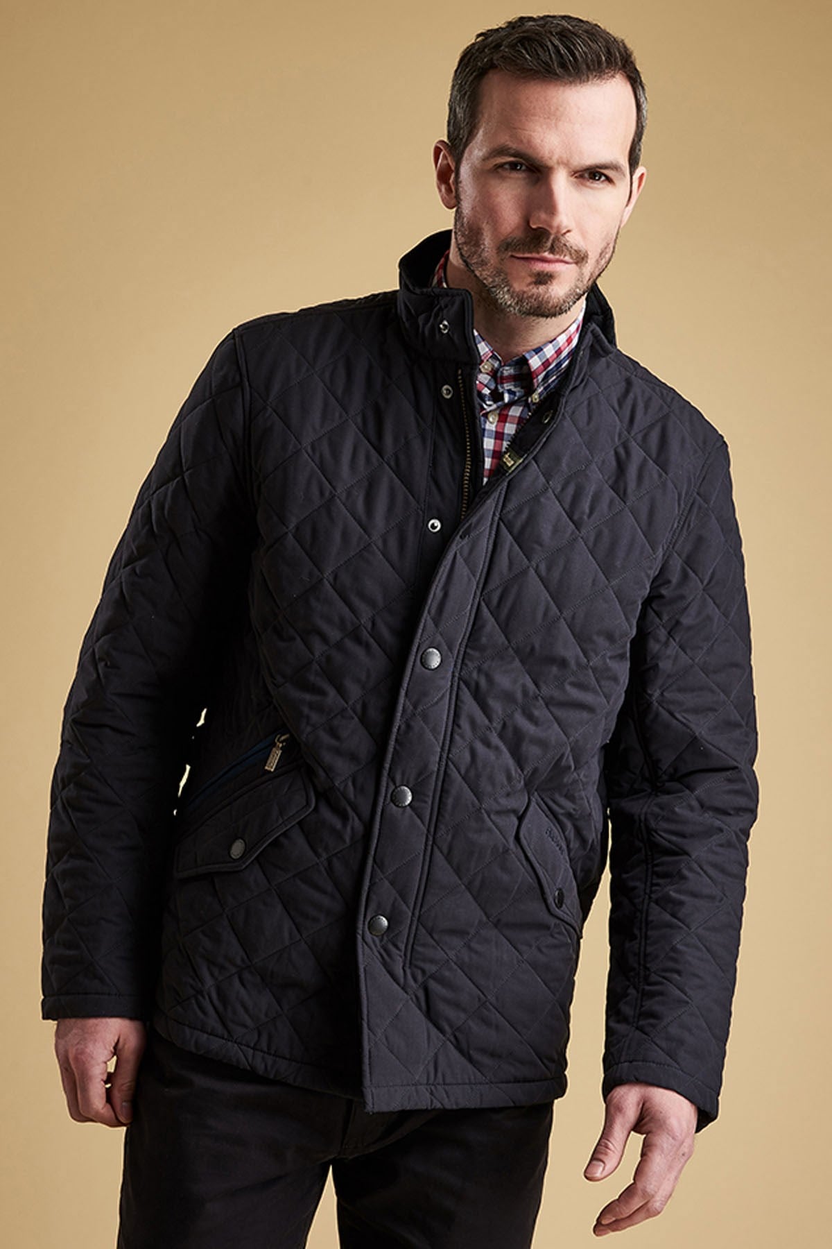 Barbour Shoveler Kapitone Ceket NY91 Navy