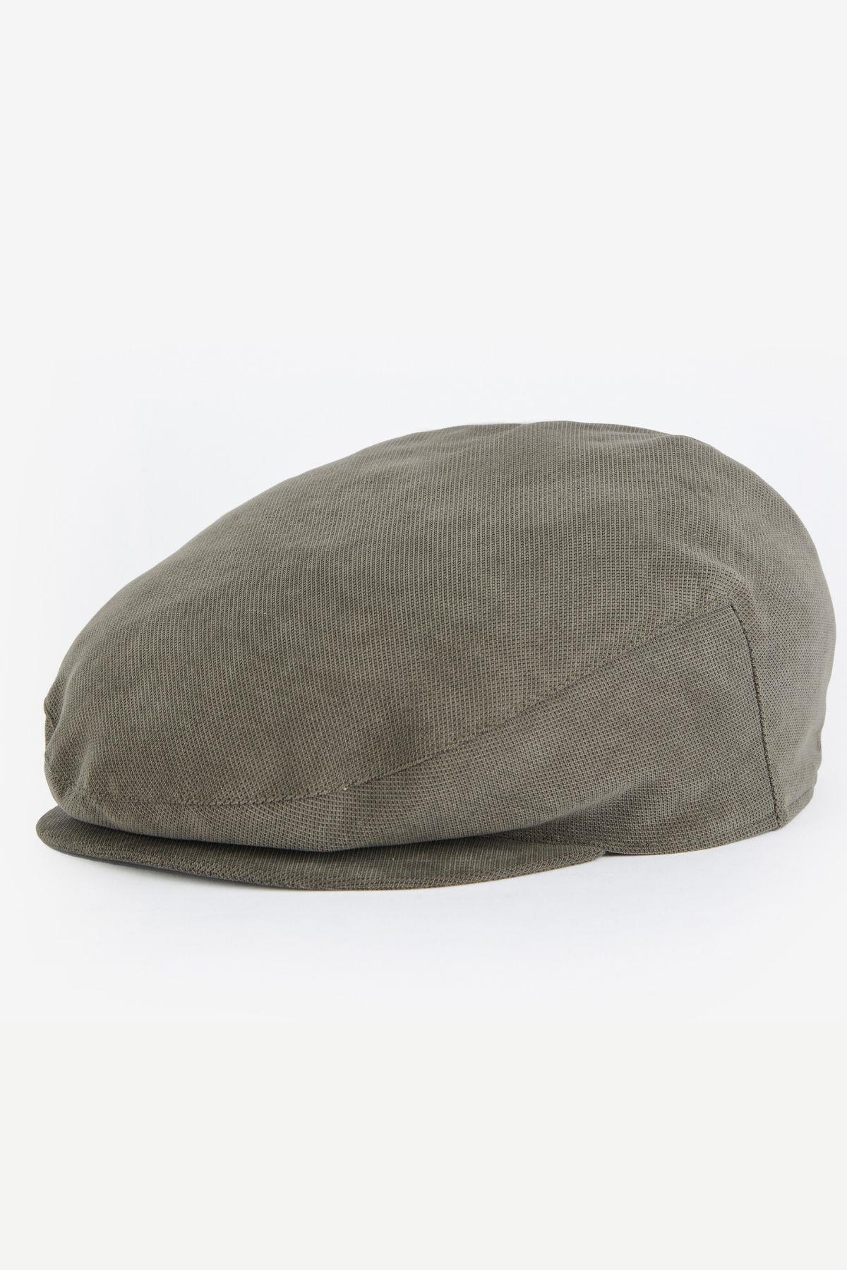 Barbour Su Geçirmez Beaufort Flat Şapka OL71 Dk Olive