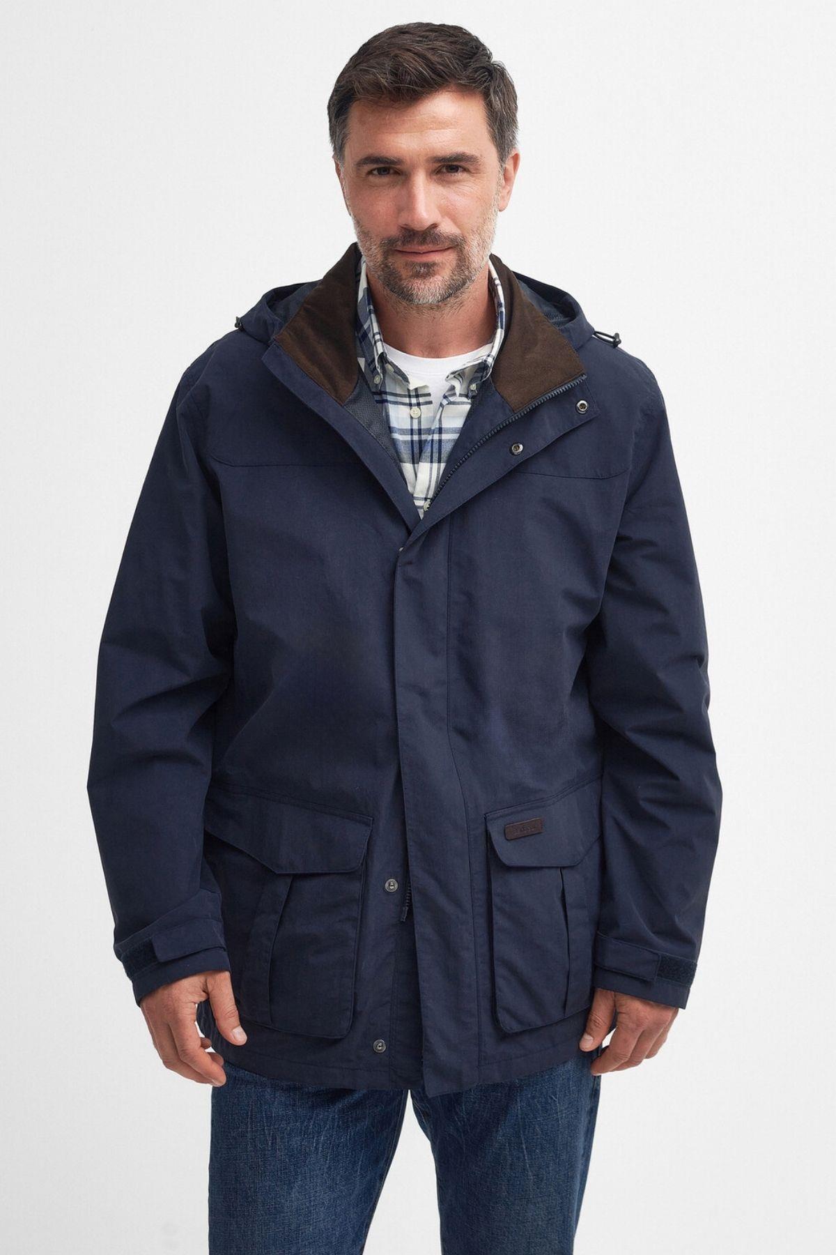 Barbour Summer Brockston Waterproof Ceket NY71 Navy