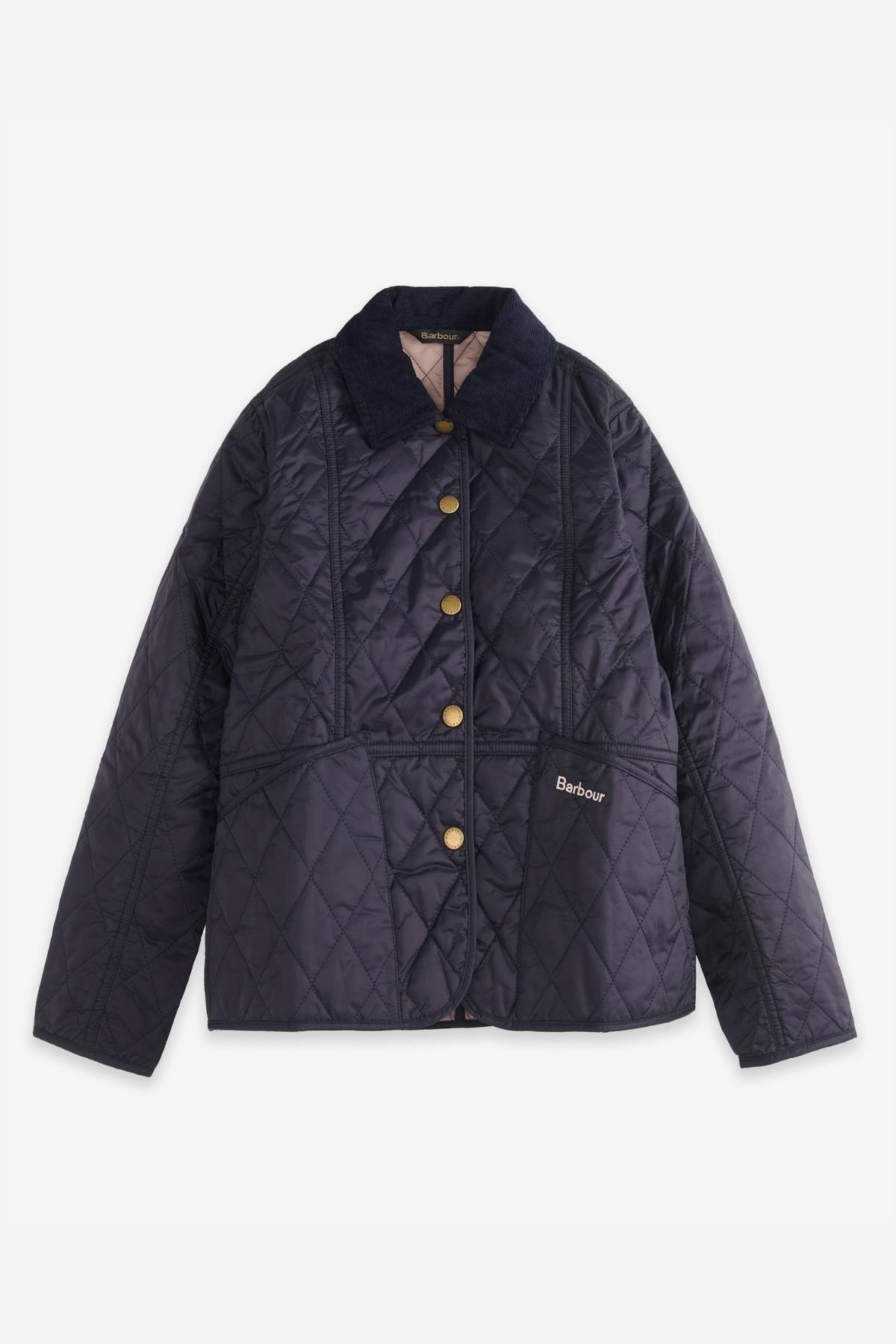 Barbour Summer Liddesdale K z Kapitone Ceket NY94 Navy Gardenia