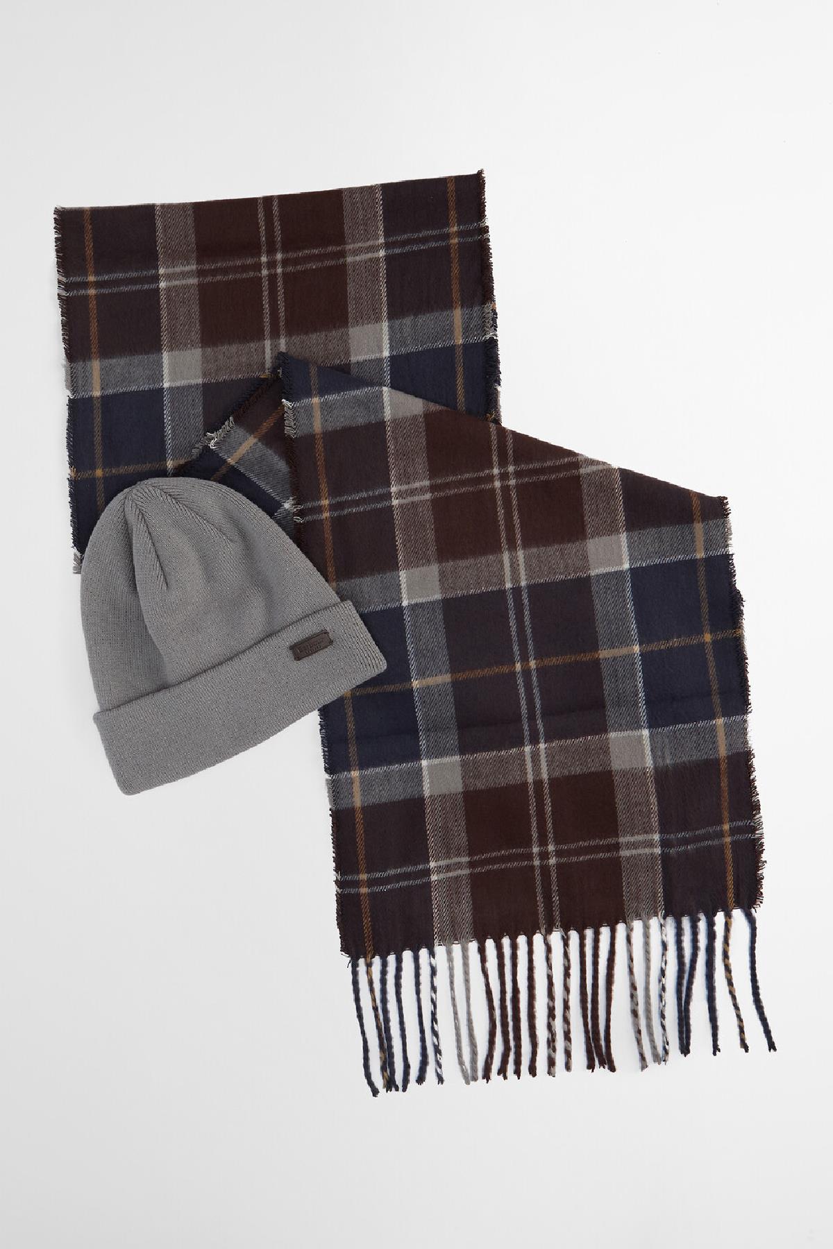 Barbour Swinton Bere & Galingale Atkı Hediye Seti TN38 Midnight Oak