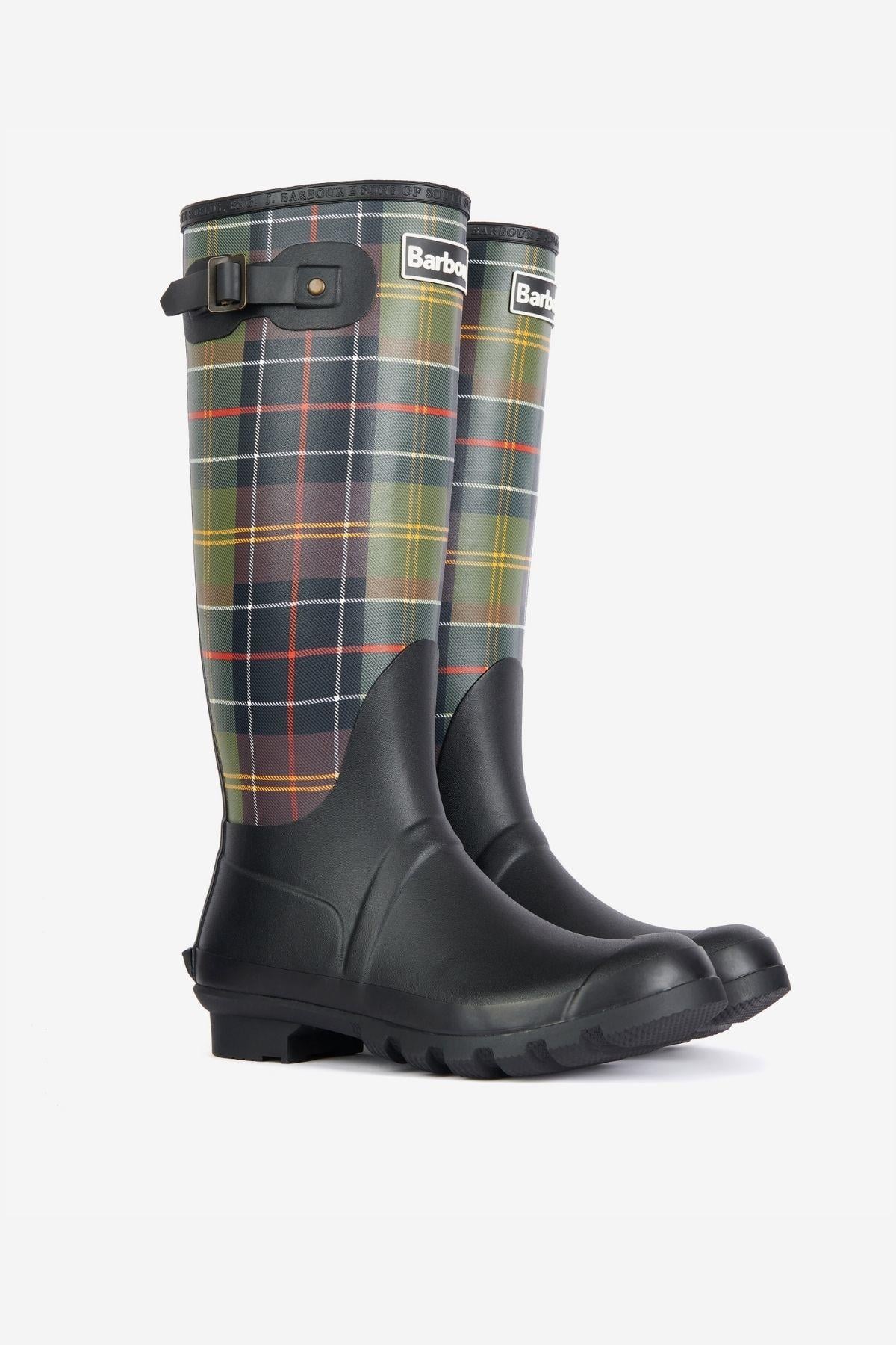 Barbour Tartan Bede Çizme BK11 Black/Classic Tartan