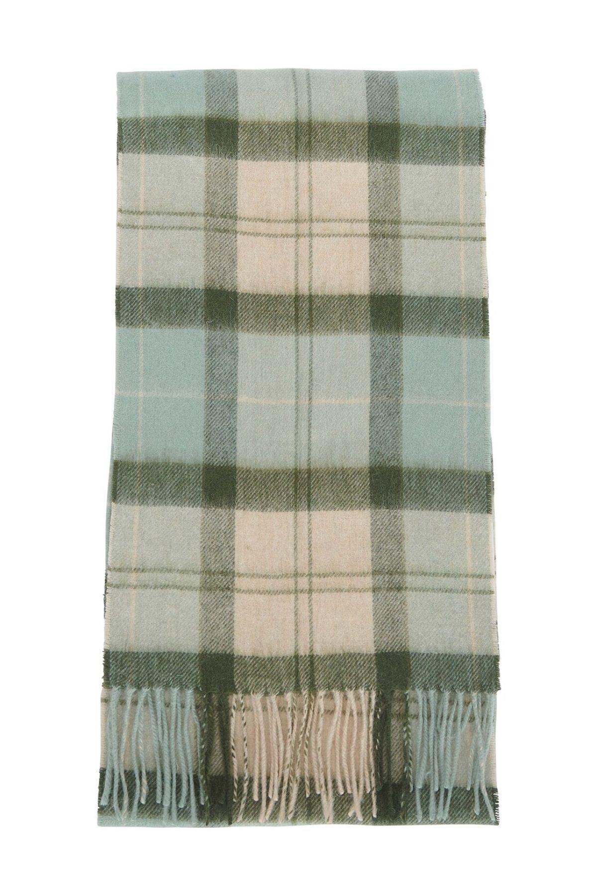 Barbour Tartan Kaşmir Şal GN15 Soft Mint