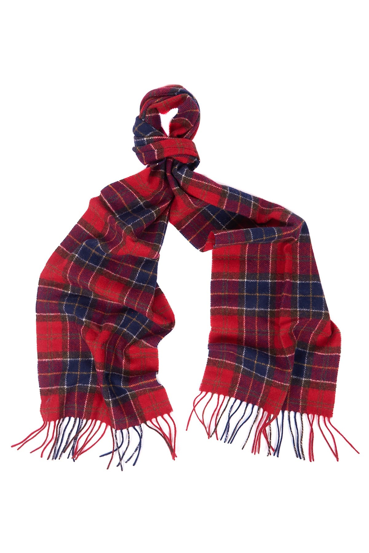 Barbour Tartan Yün Atkı (%100 Lambswool) RE35 Red Tartan