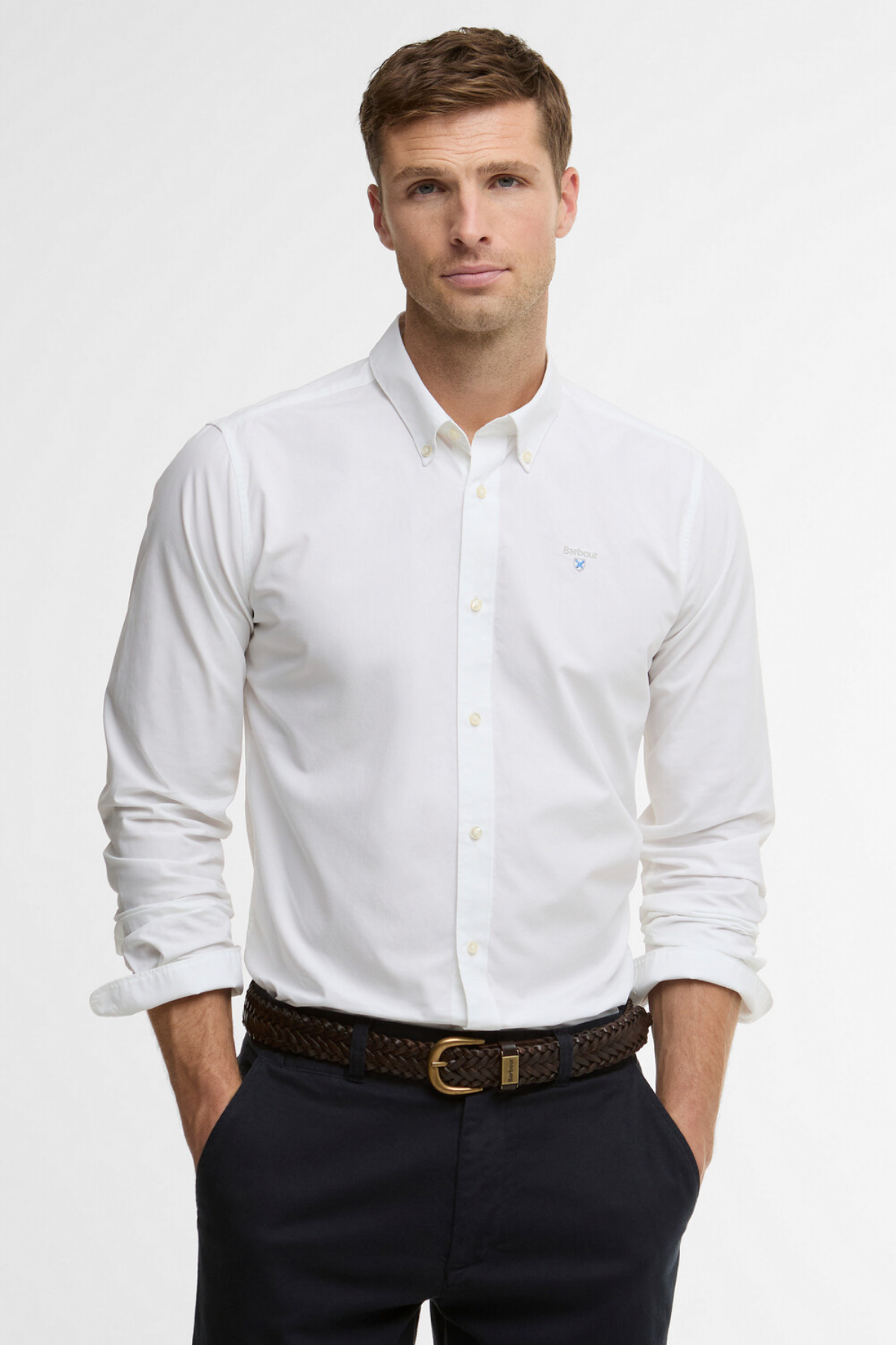 Barbour Treeport Poplin L/S Gömlek WH11 Whıte