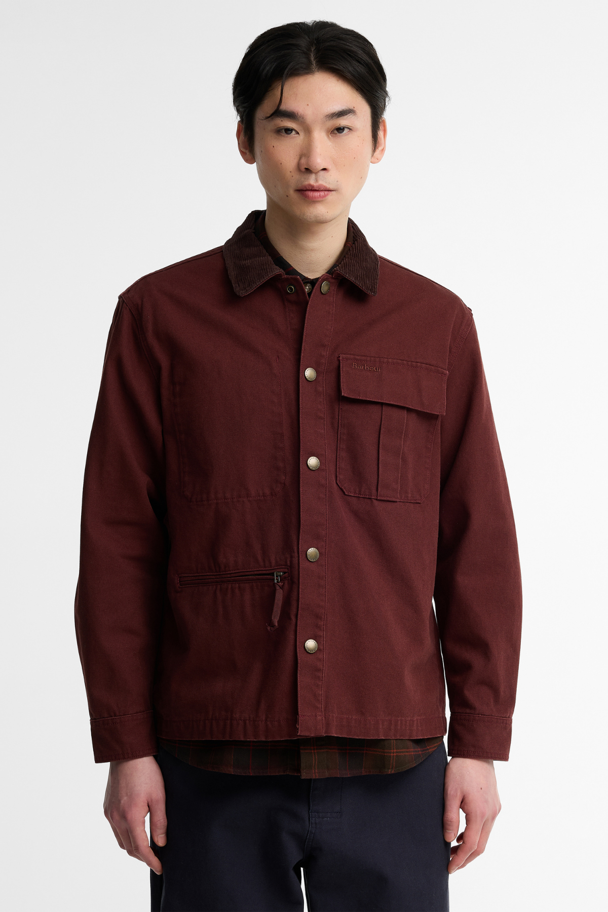 Barbour Ursula Oversize Canvas Dış Gömlek BR53 Chestnut