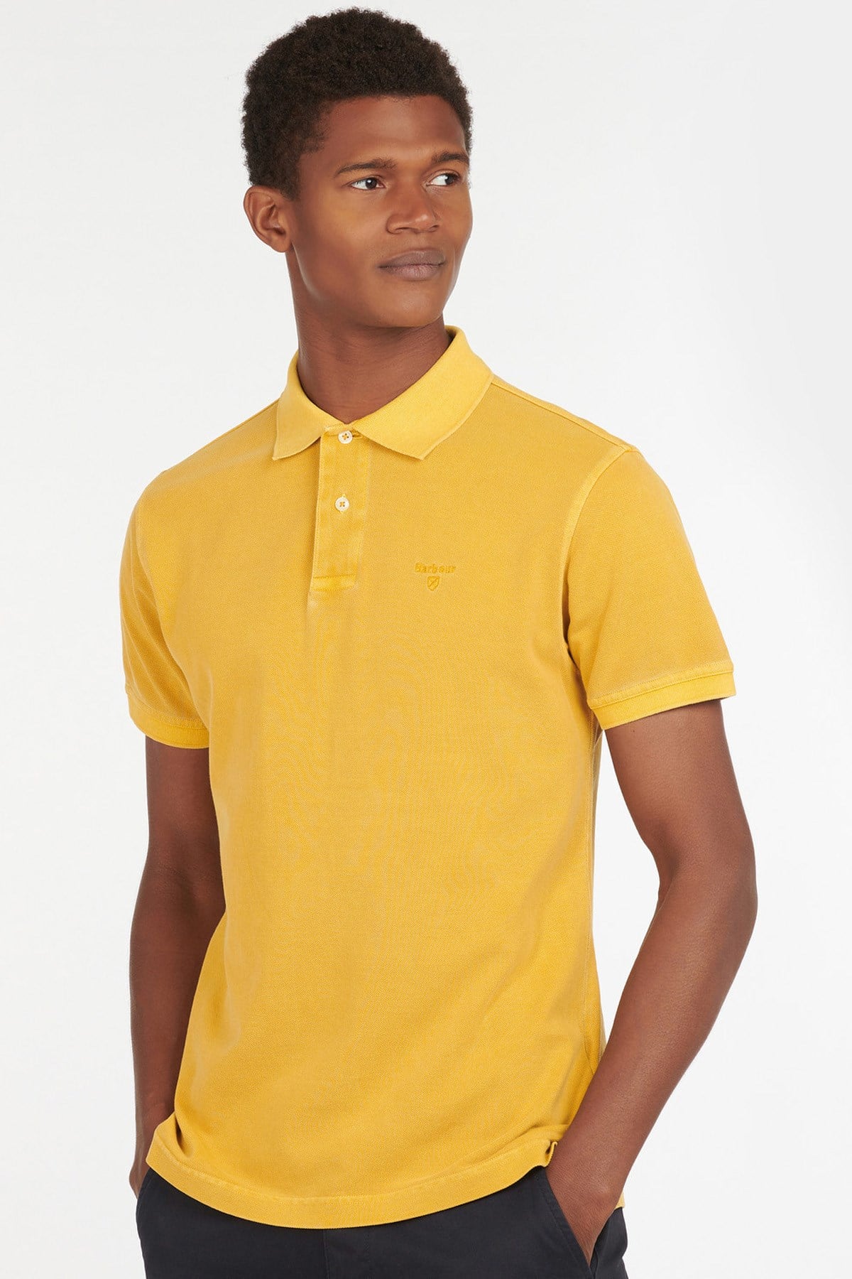 Barbour Washed Sports Polo YE71 Mustard