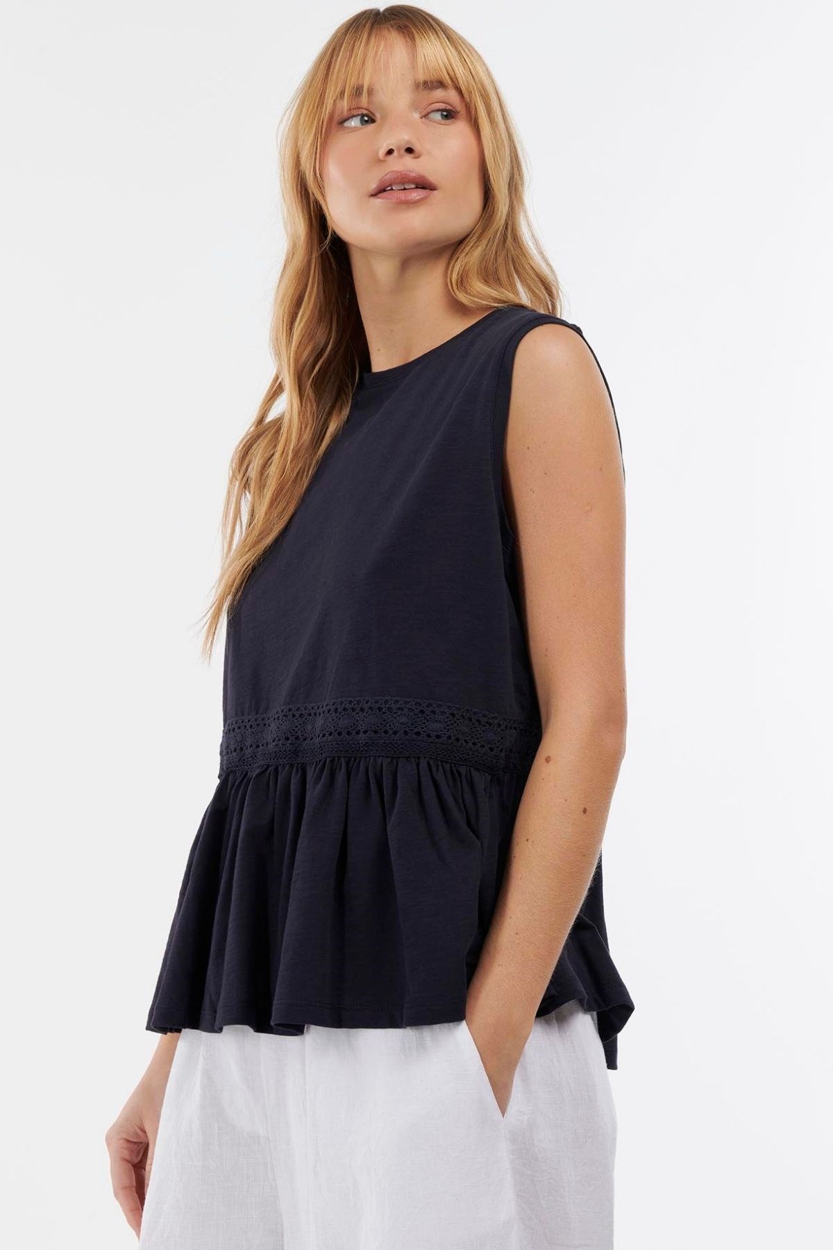 Barbour Willow Top T-shırt Midnight