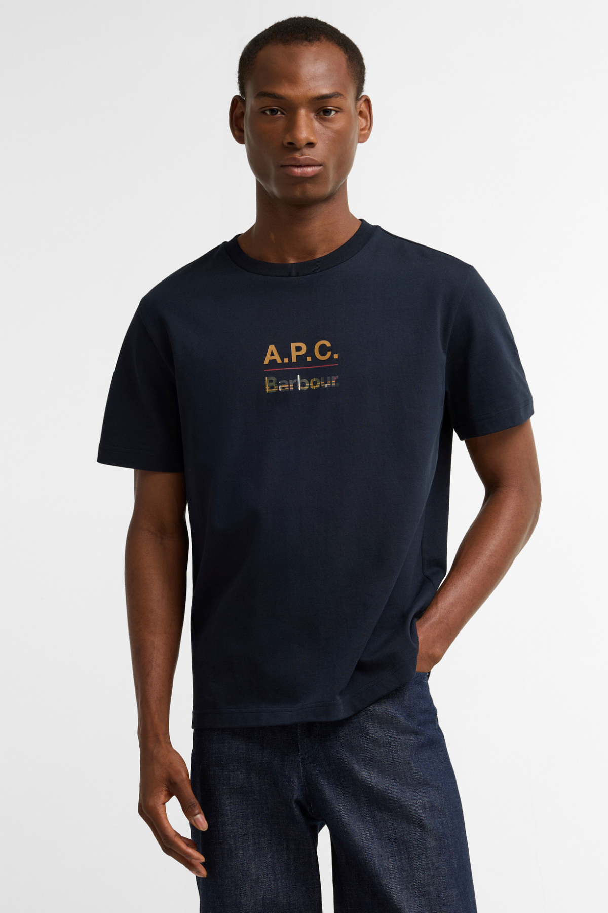 Barbour x A.P.C. T-shirt NY74 Dark Navy