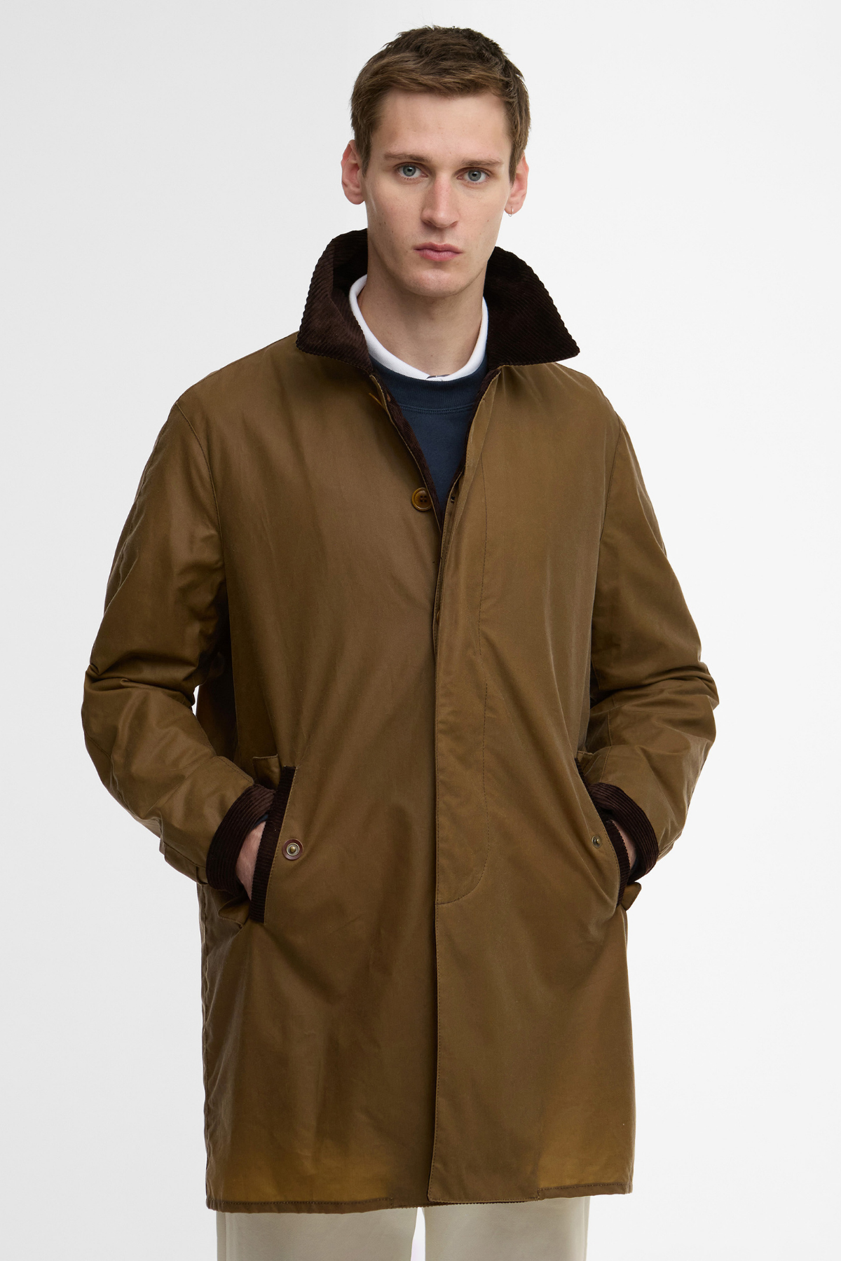 Barbour x Baracuta Tyne Yağlı Parka SN31 Sandstone