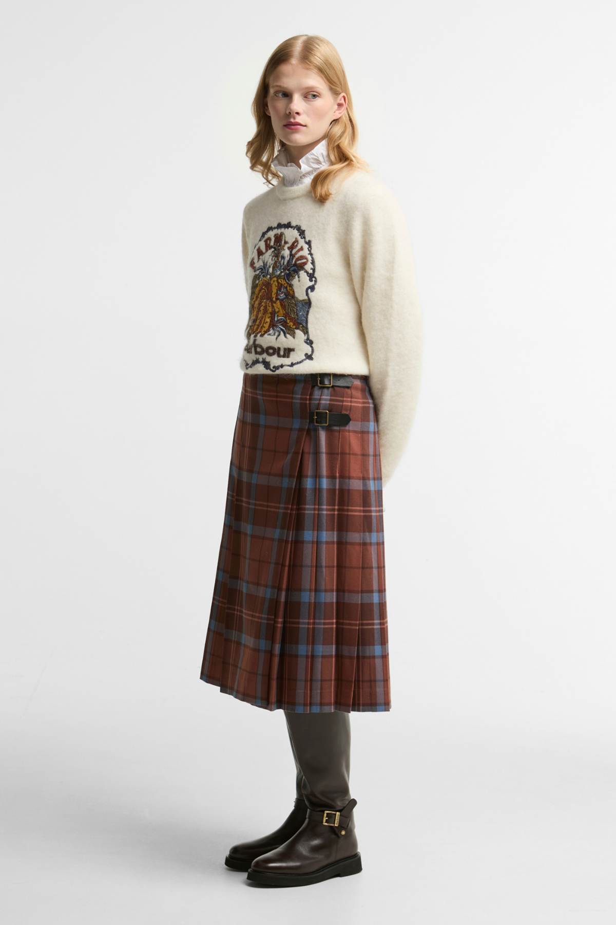 Barbour x Farm Rio Allamanda Etek MI12 Multi