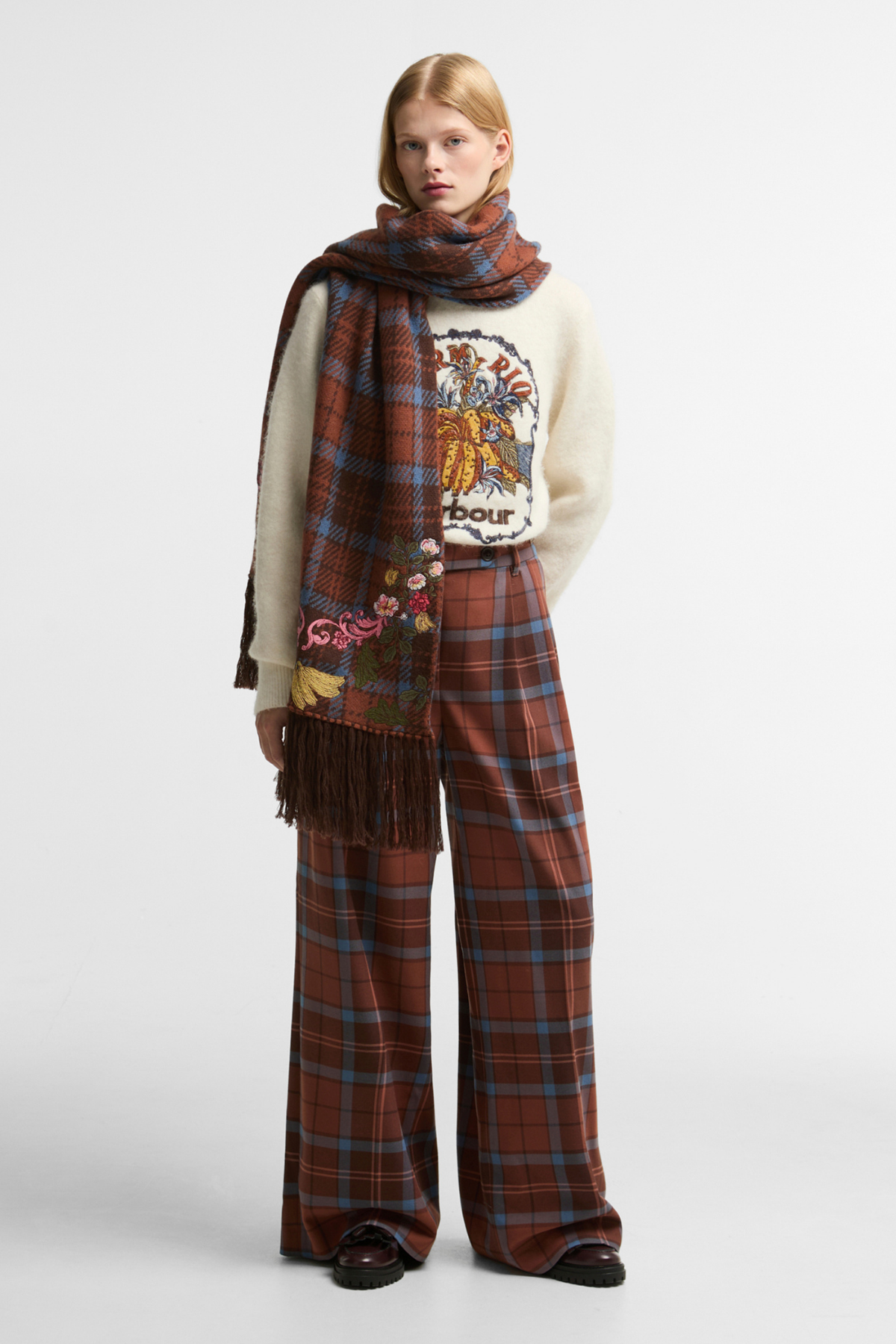 Barbour x Farm Rio Allamanda Pantolon MI12 Multi
