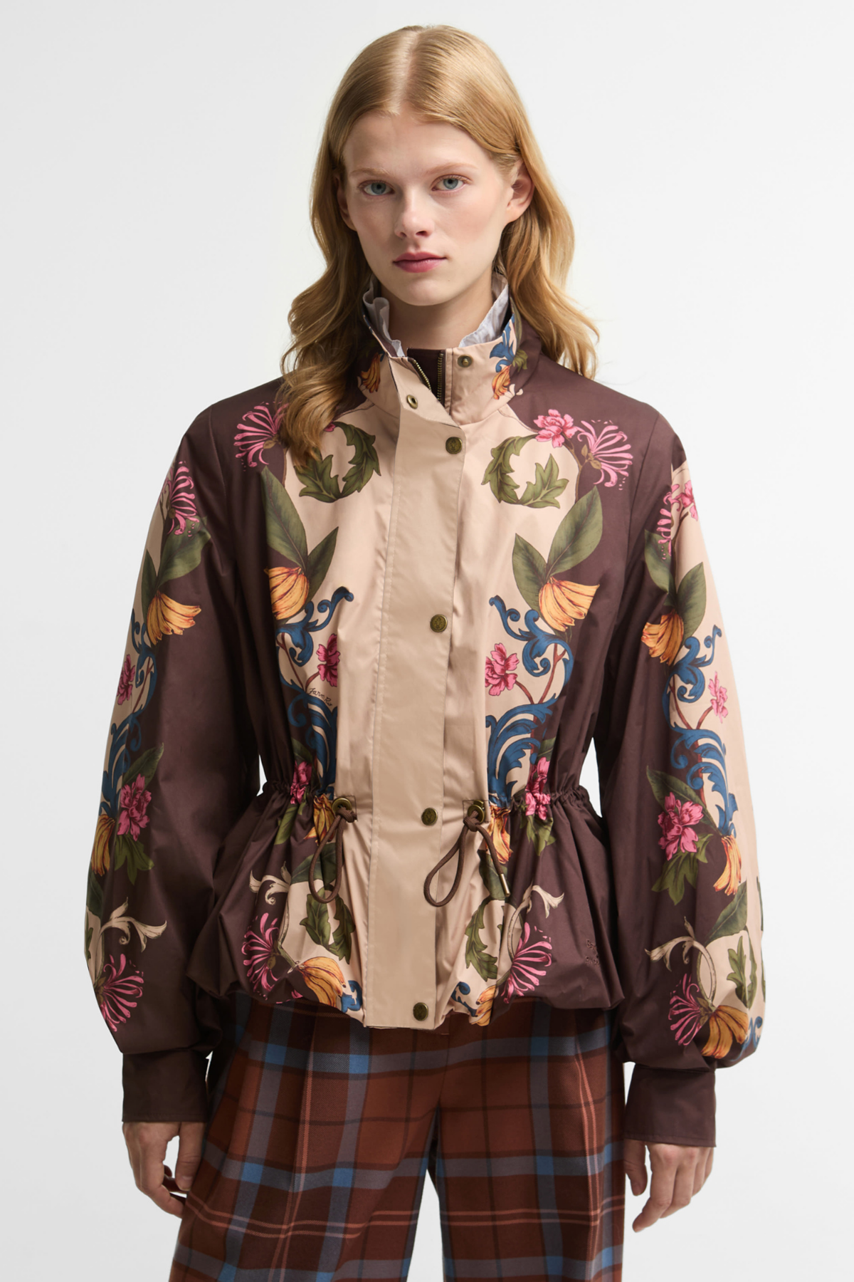 Barbour x Farm Rio Mandevilla Showerproof Ceket WH11 White