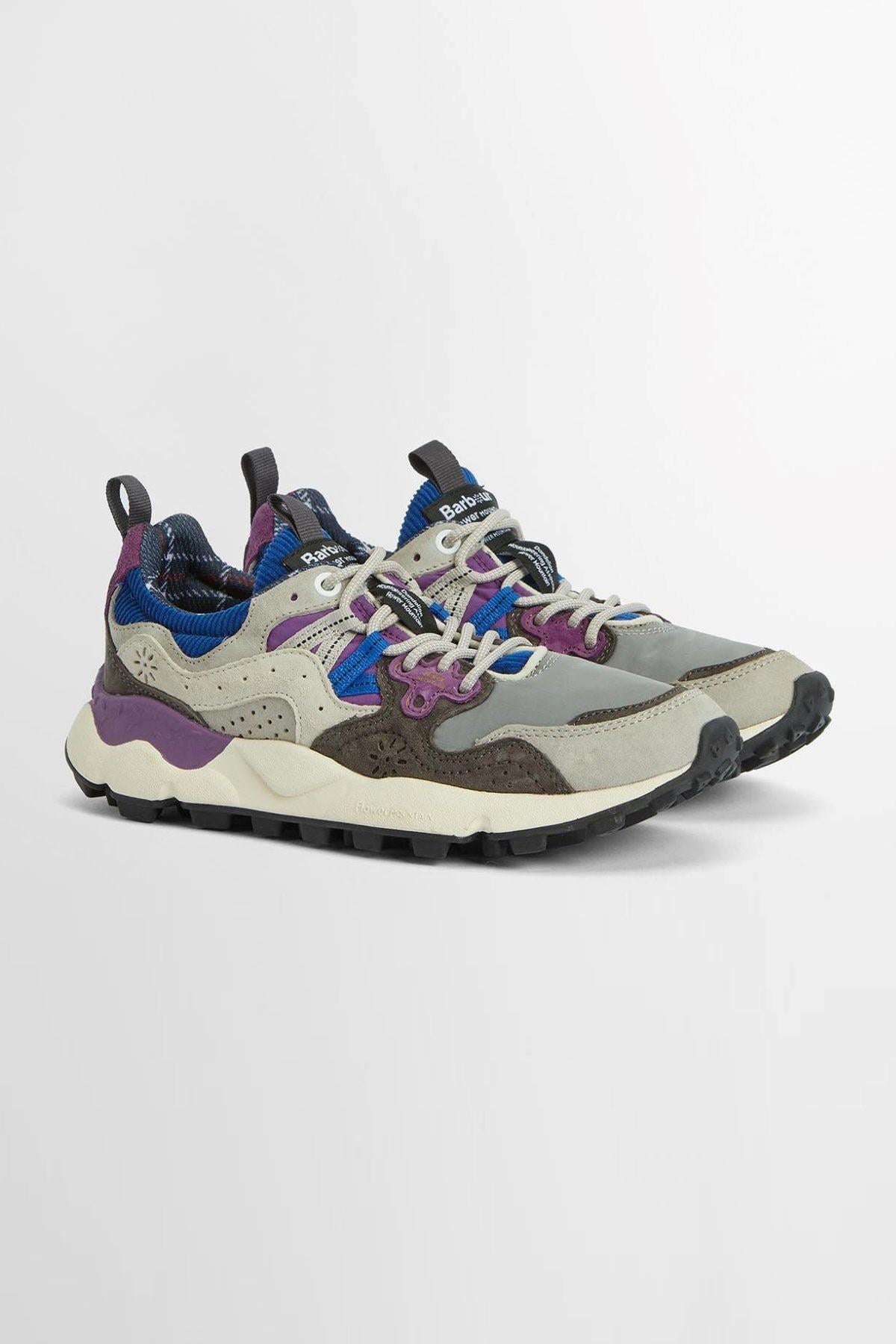 Barbour x Flower Mountain Yamano 3 Uni Spor Ayakkabı Purple Khaki