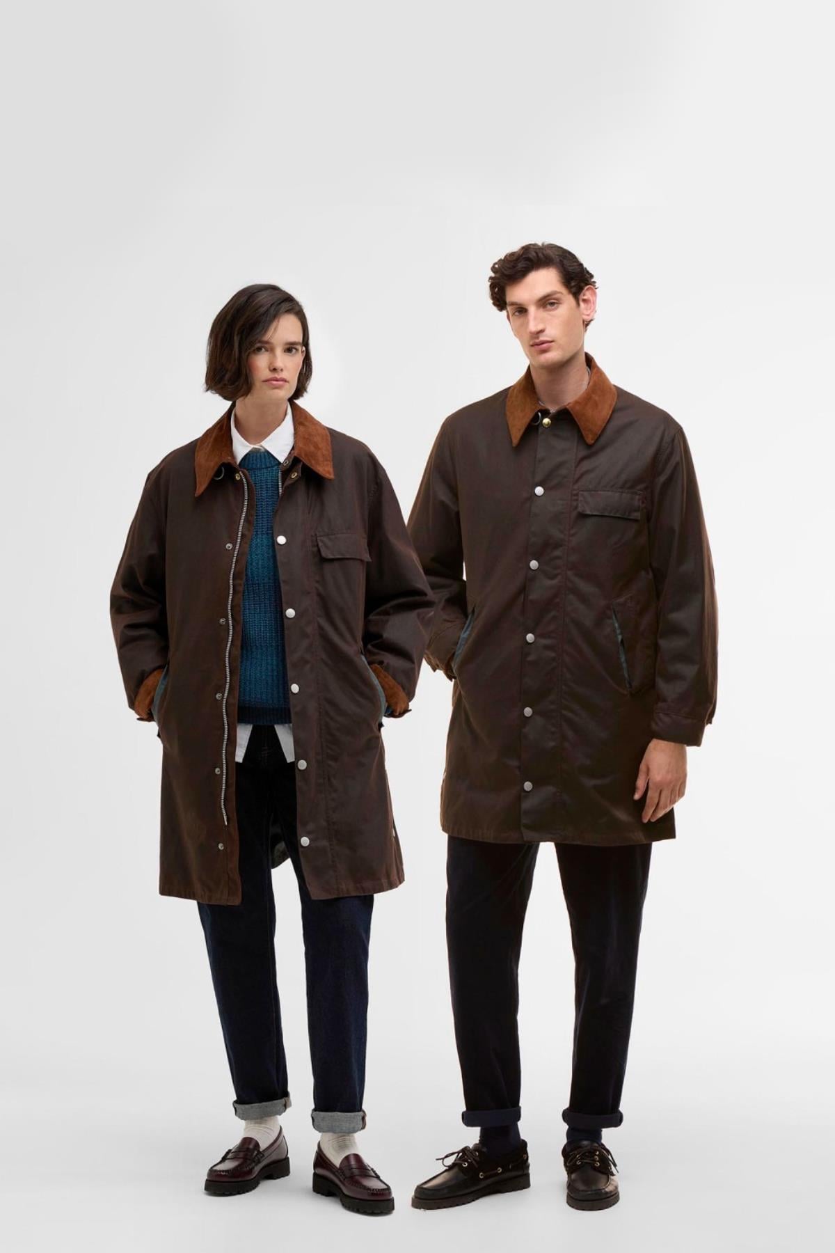 Barbour x Paul Smith Beeston Yağlı Ceket RU71 Rustıc