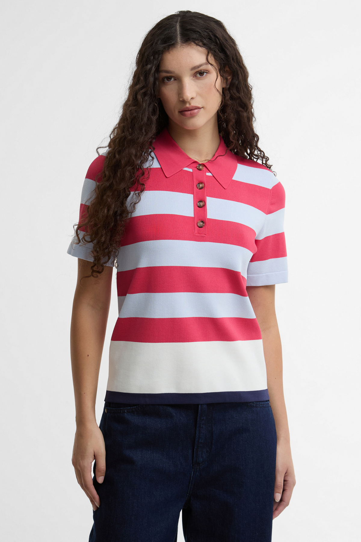 Barbour X Paul Smith Felton Knitted Kazak MI11 Multi Stripe