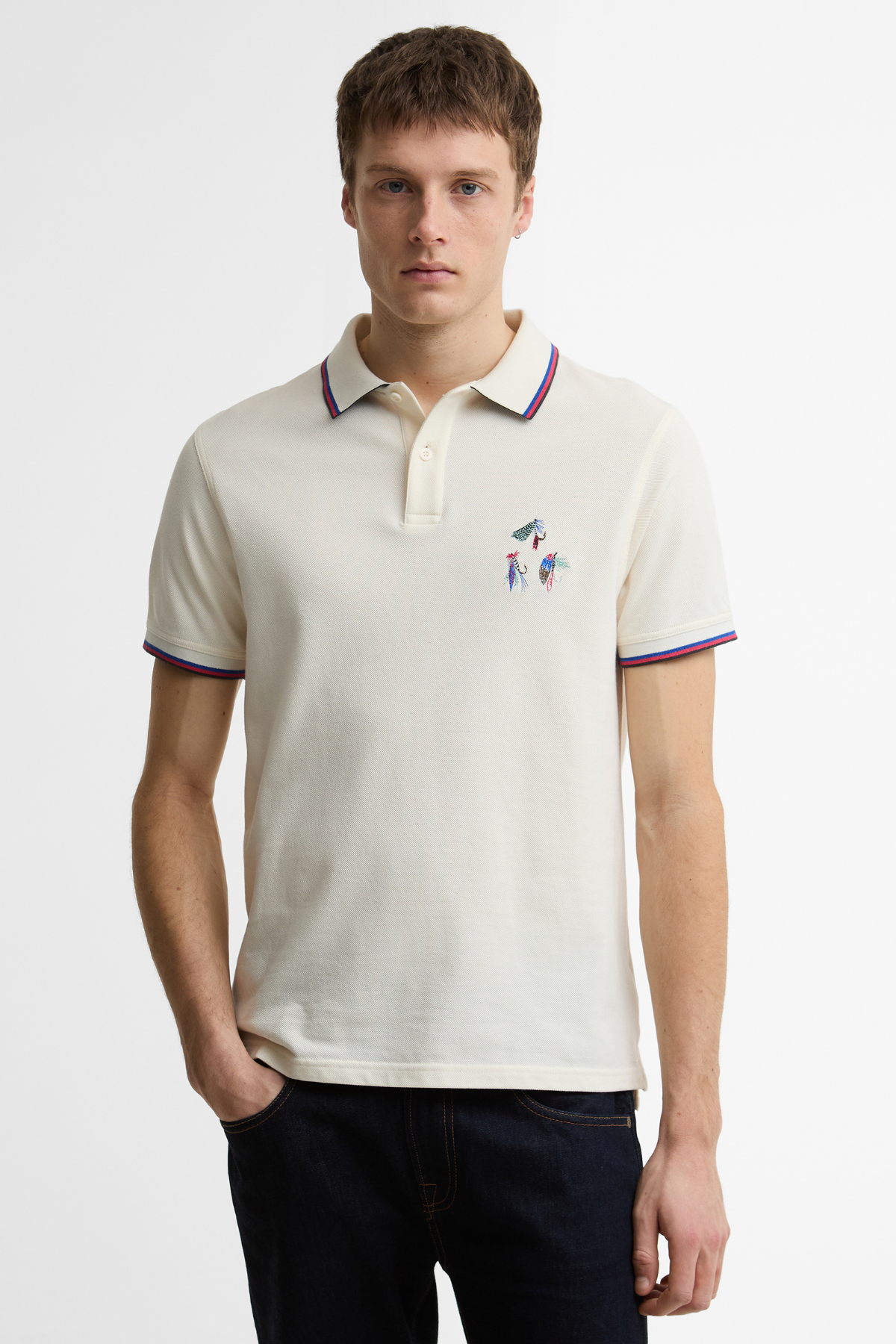 Barbour X Paul Smith Lure Polo Yaka WH32 Whisper White